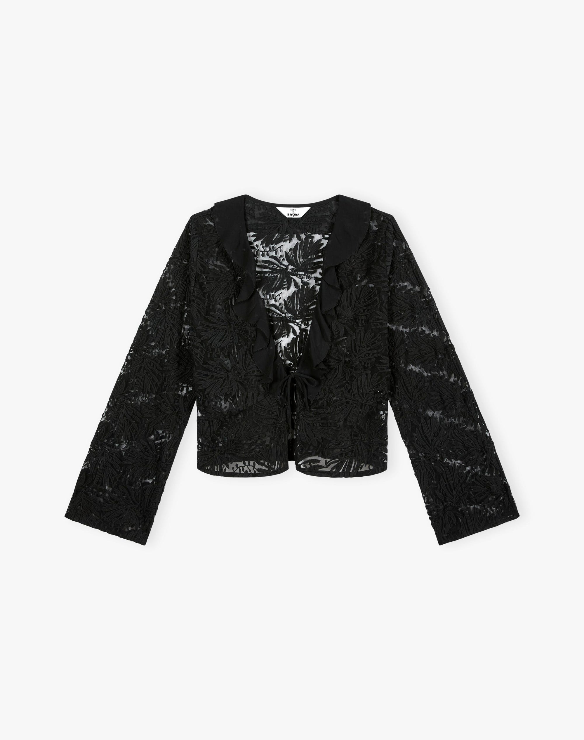 The Embroidered Tulle Top