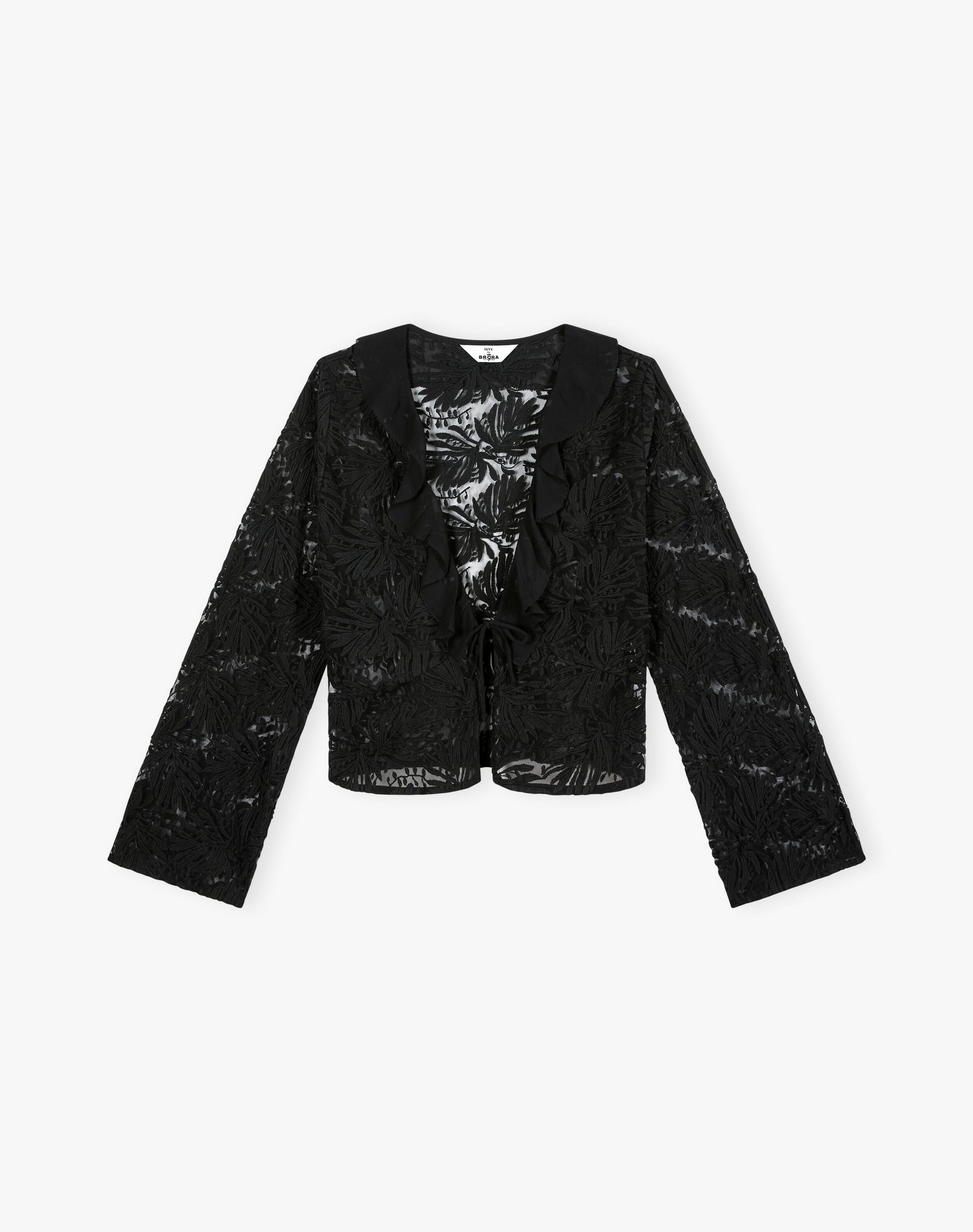 The Embroidered Tulle Top