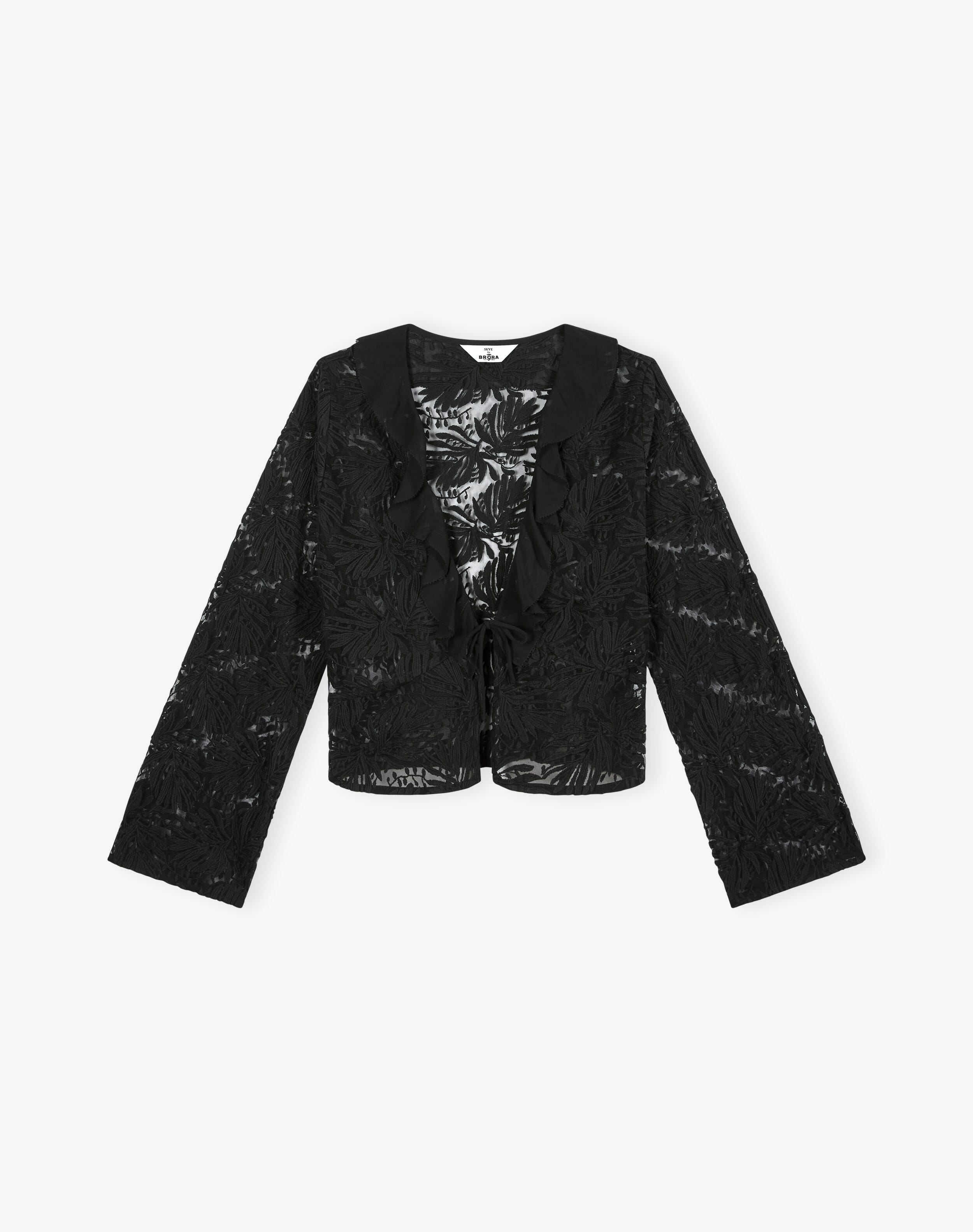 The Embroidered Tulle Top
