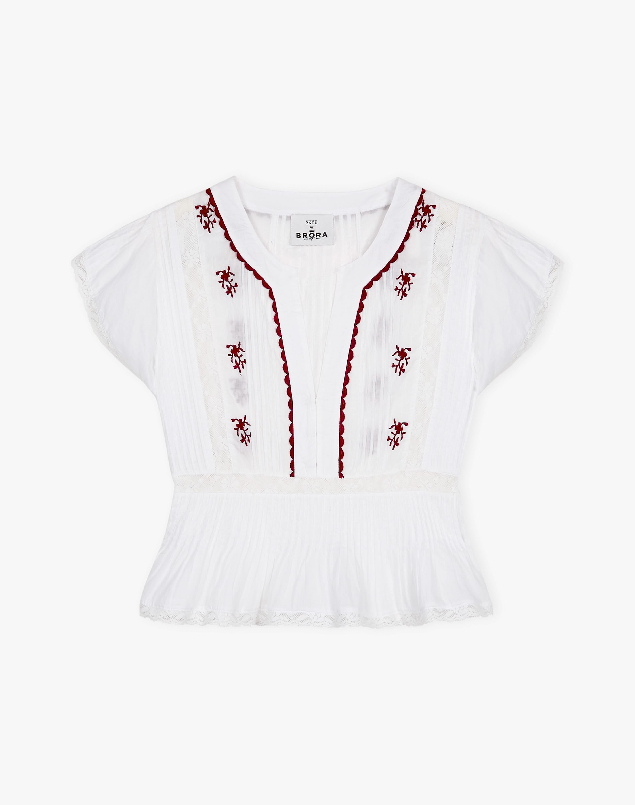 The Organic Cotton Embroidered Top