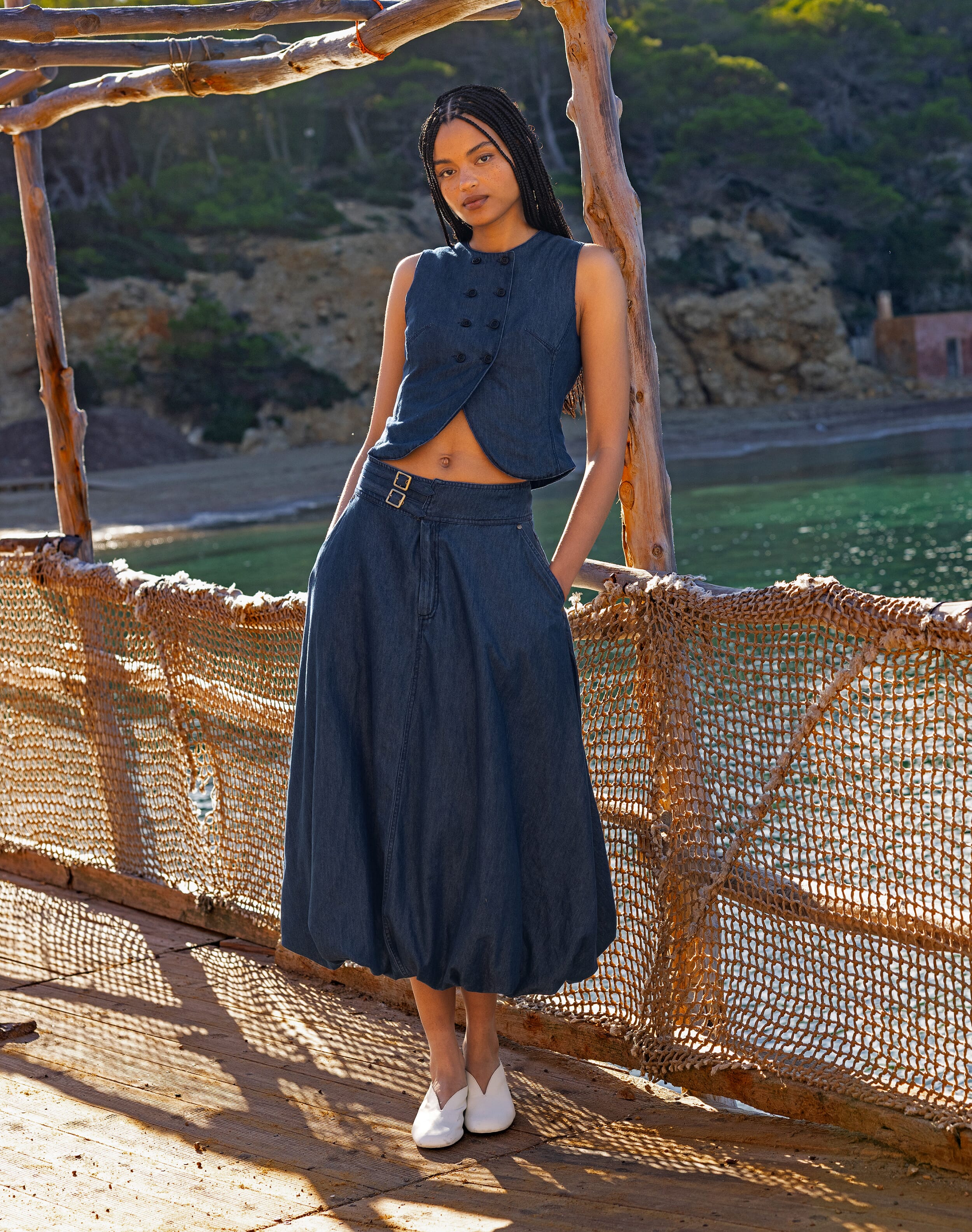 The Denim Parachute Skirt