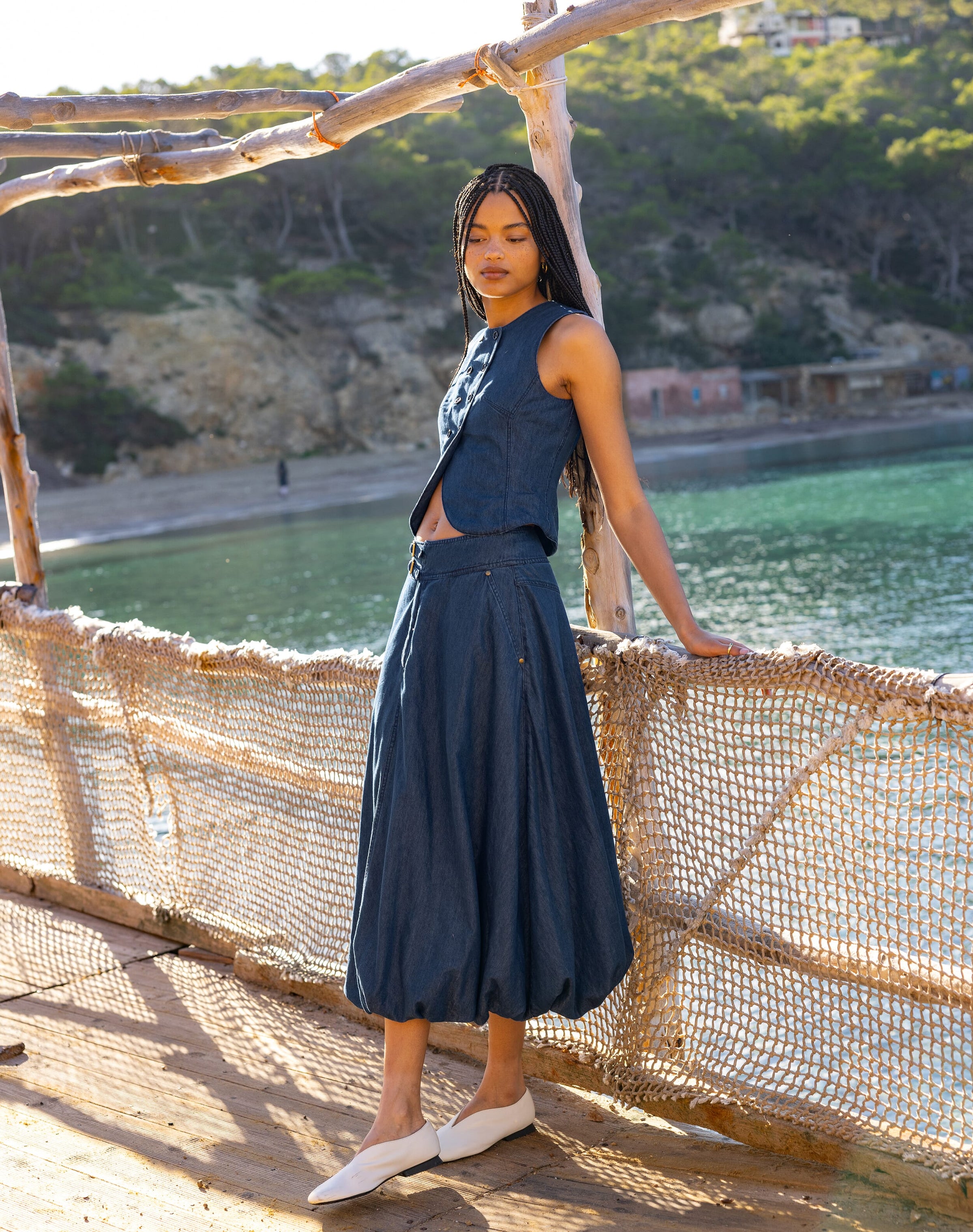 The Denim Parachute Skirt