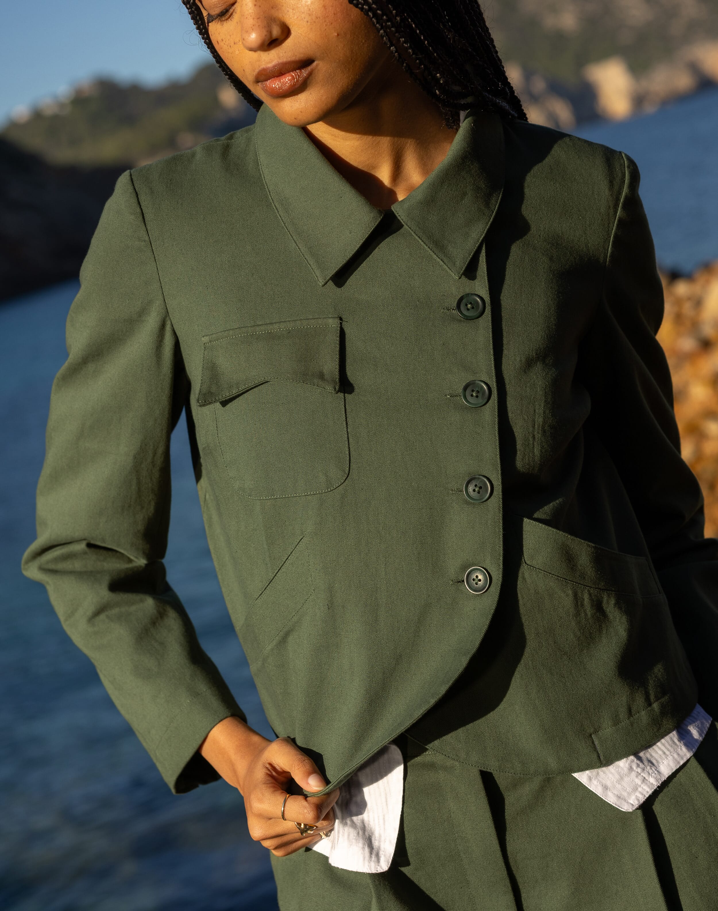 The Asymmetric Cotton Jacket