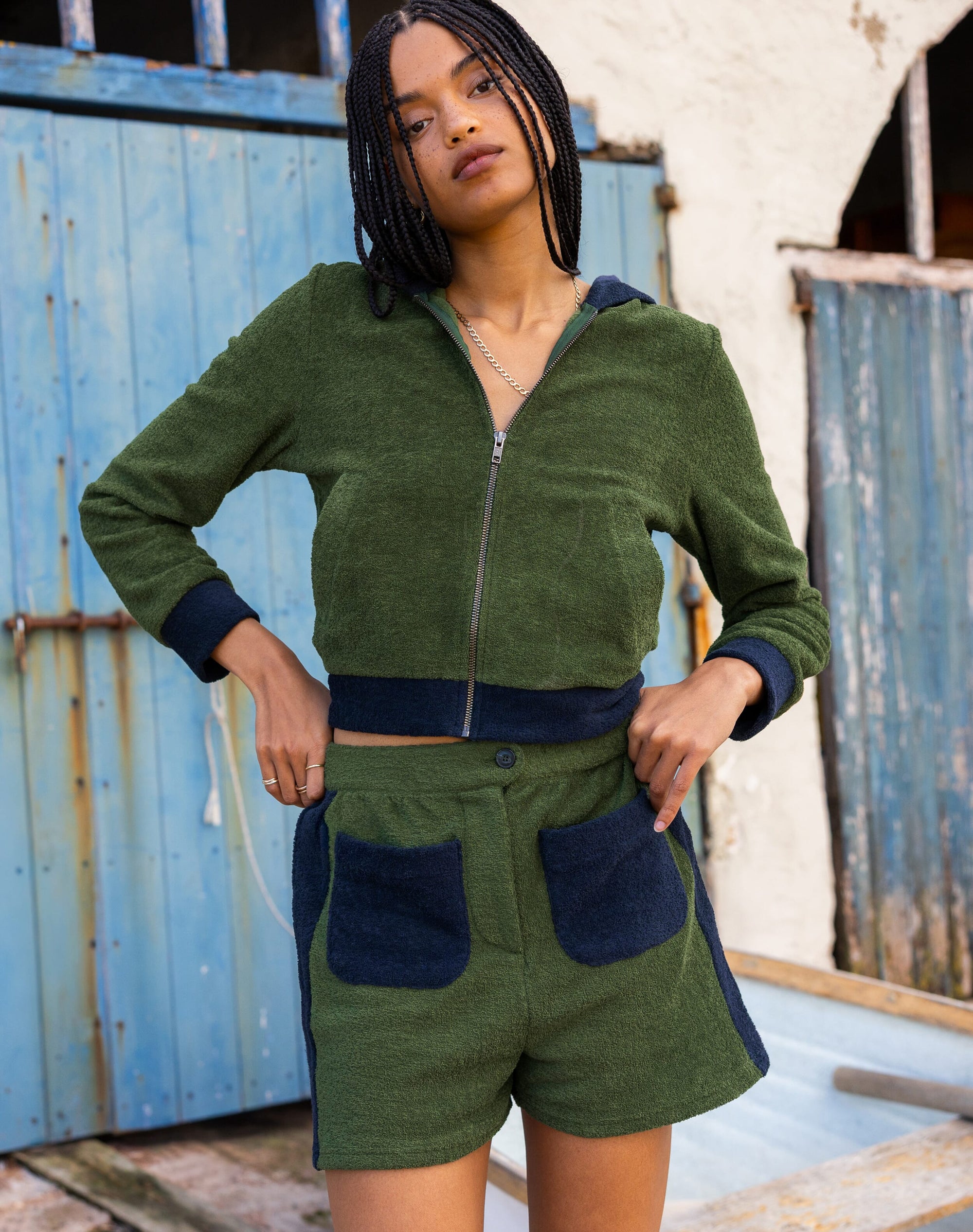 The Organic Cotton Towelling Bomber