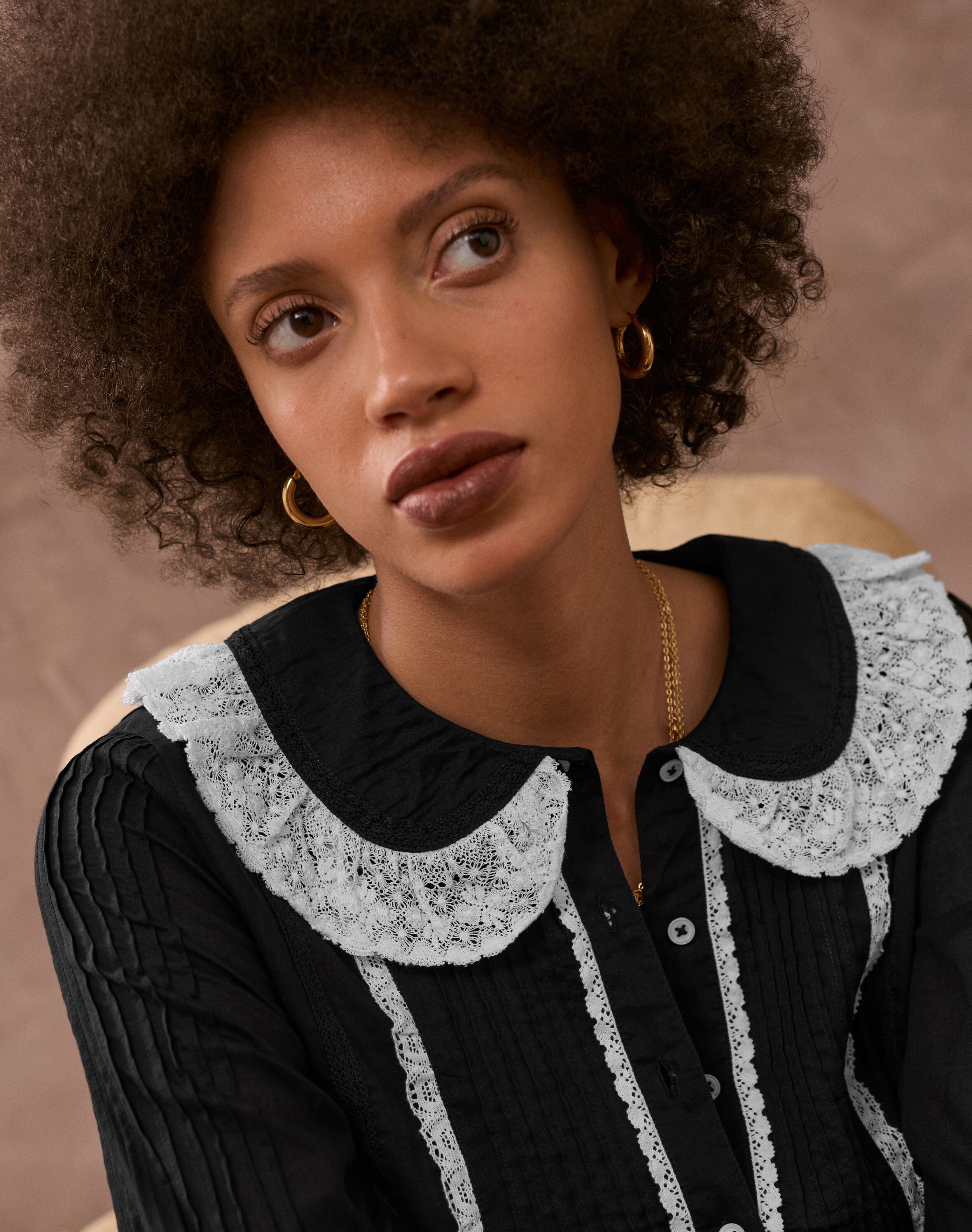 The Organic Cotton Lace Blouse