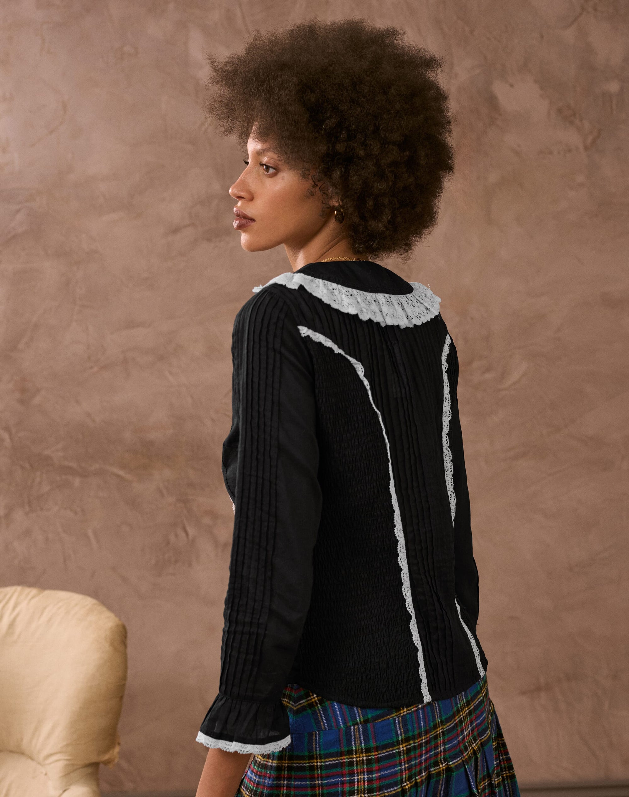 The Organic Cotton Lace Blouse