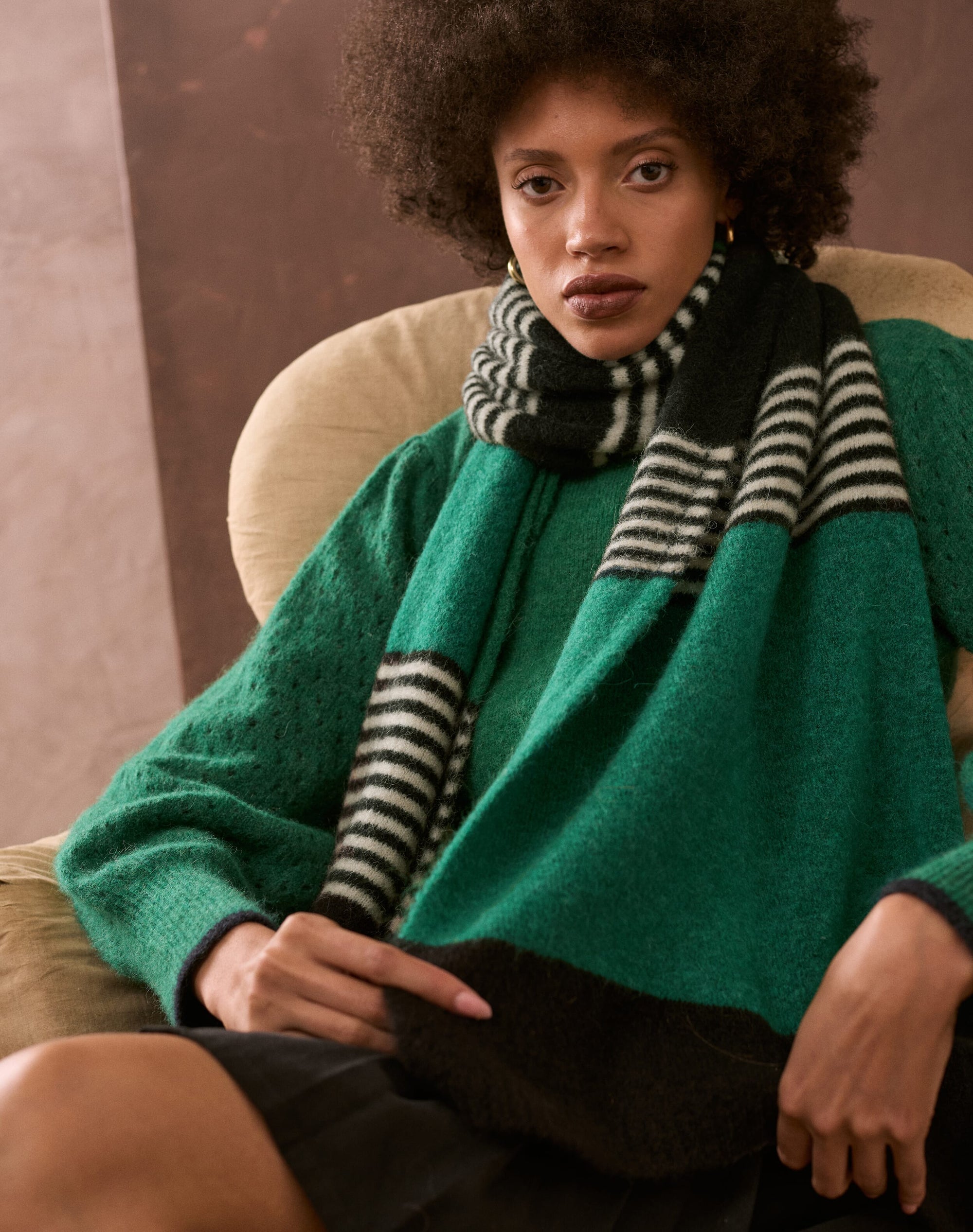 The Alpaca Stripe Scarf