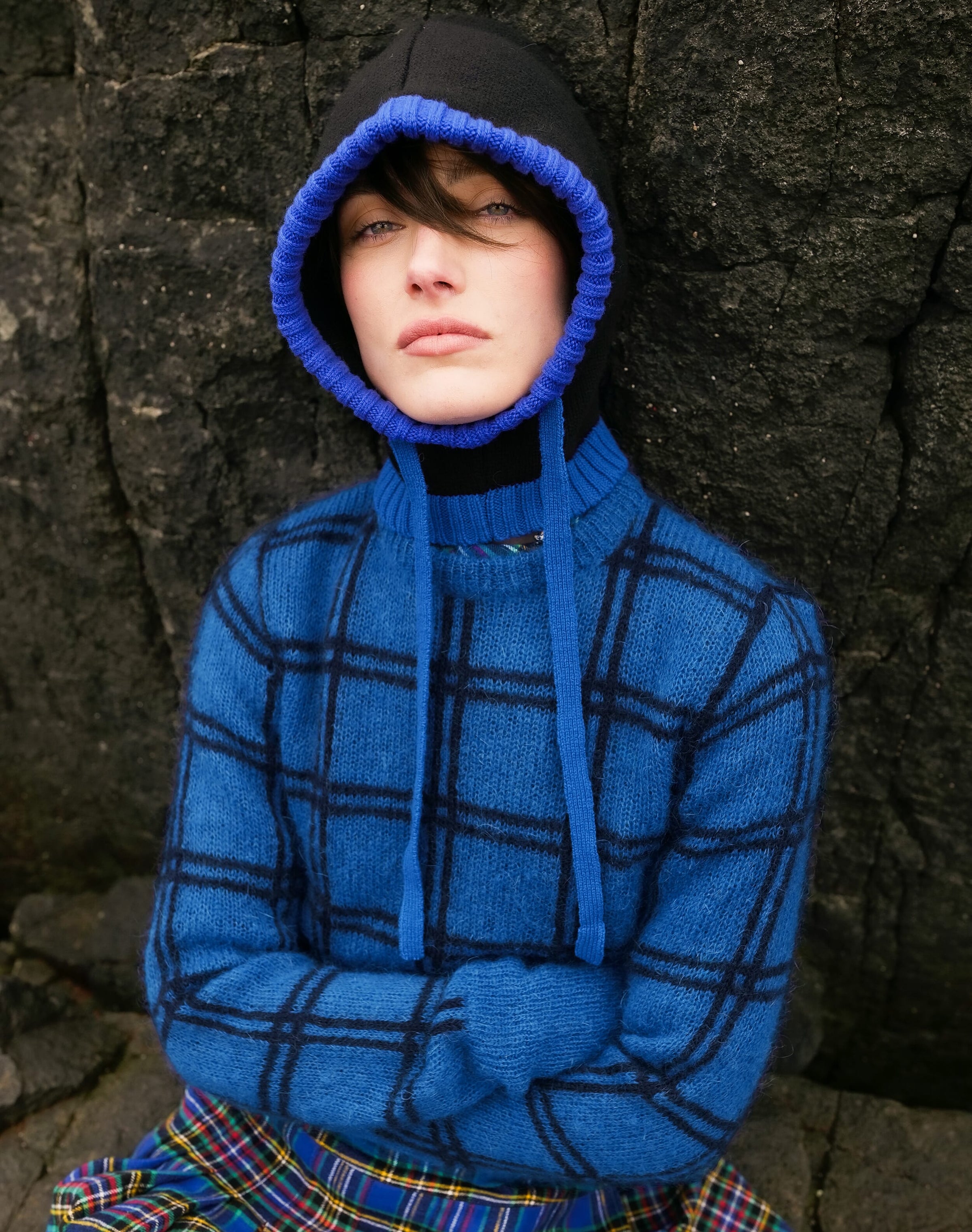 The Mohair Check Jumper