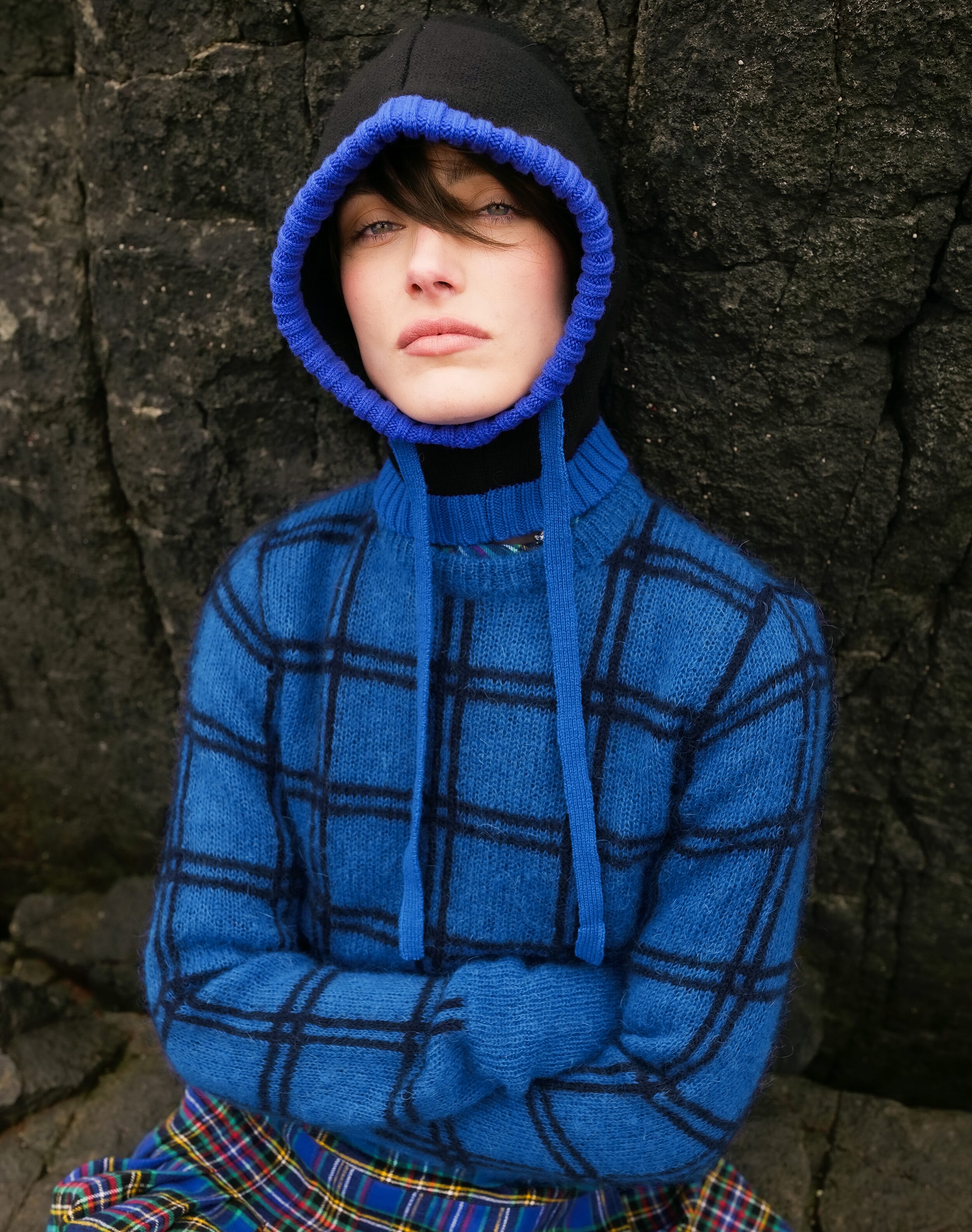 The Mohair Check Jumper