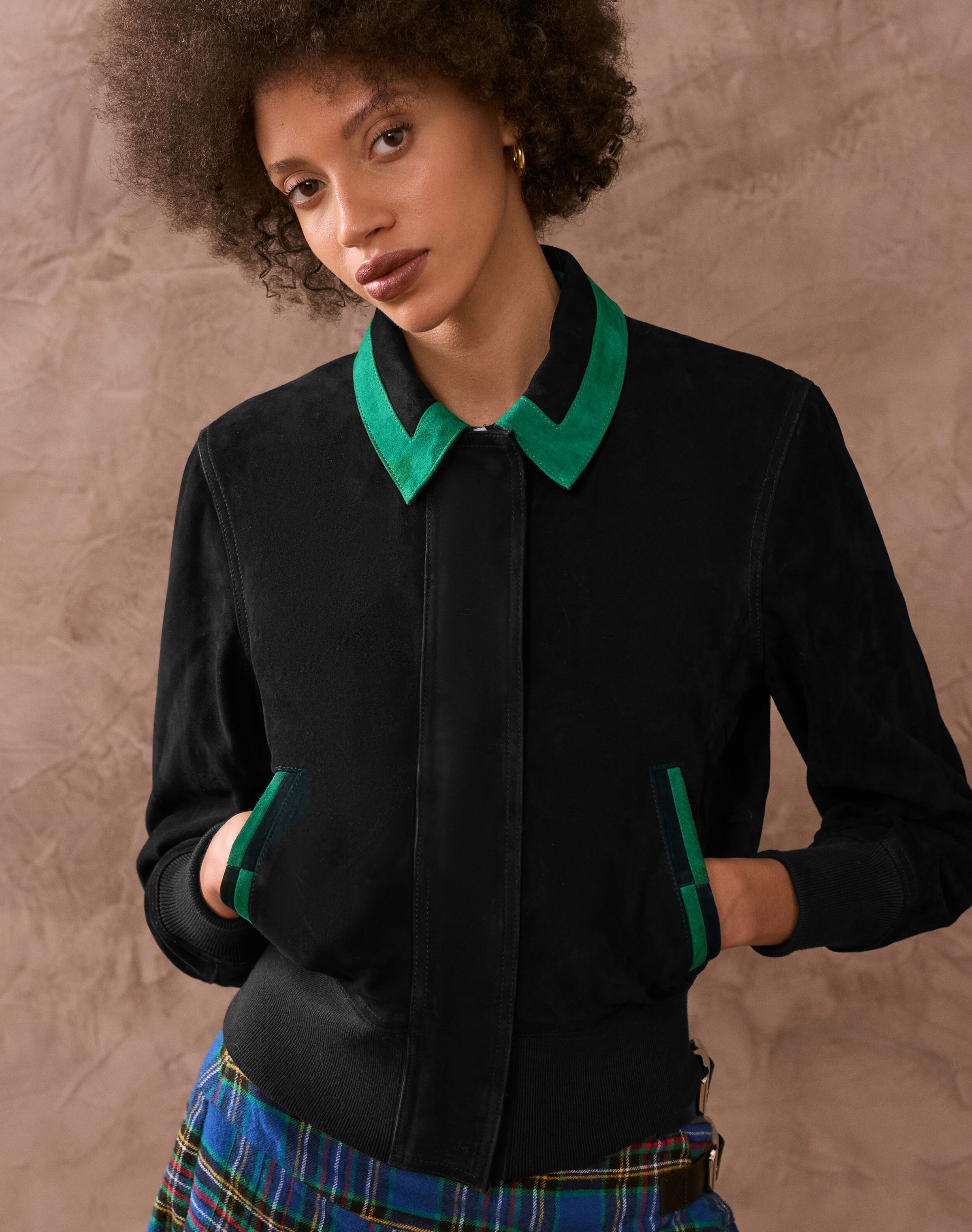 The Suede Bomber Jacket