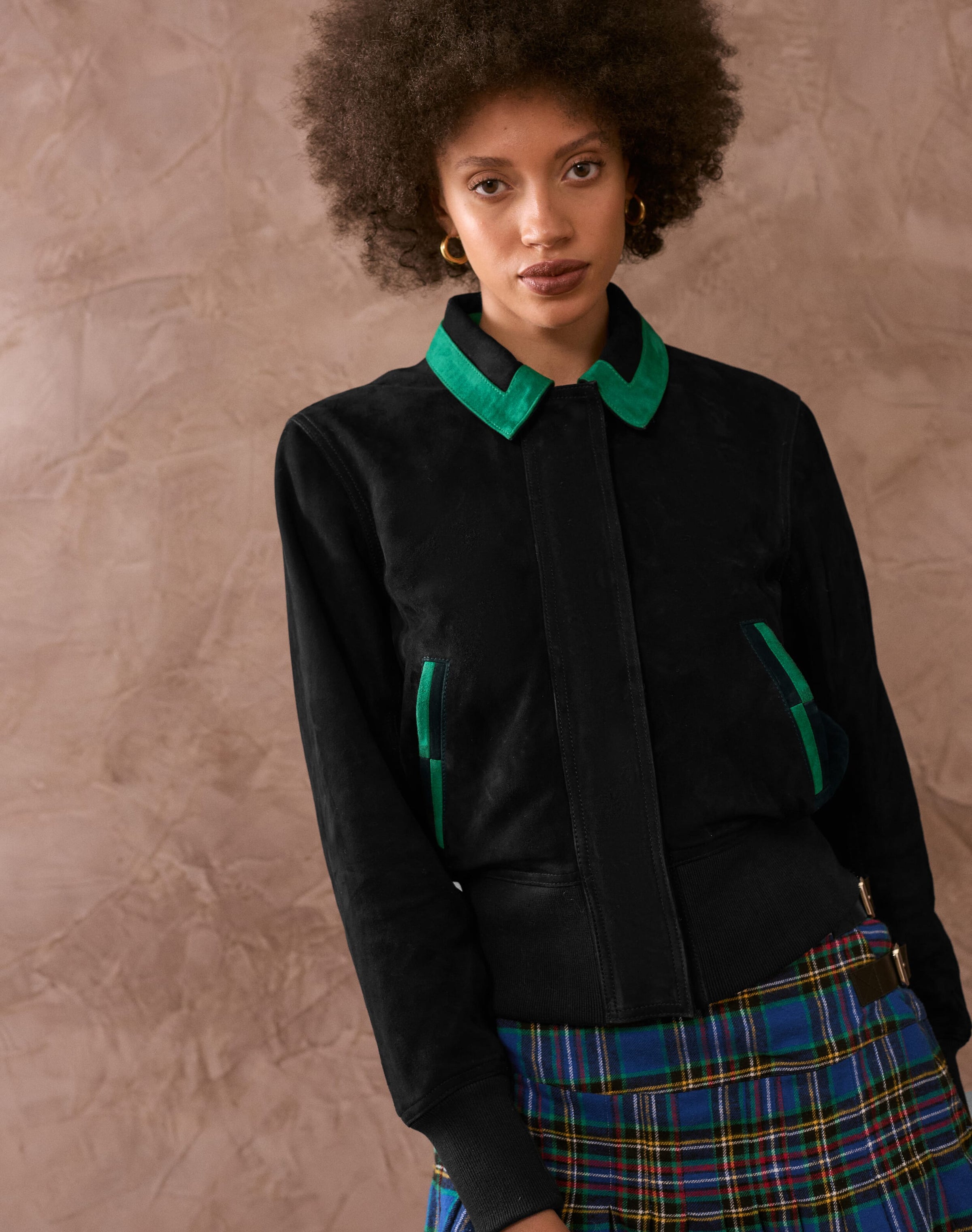 The Suede Bomber Jacket