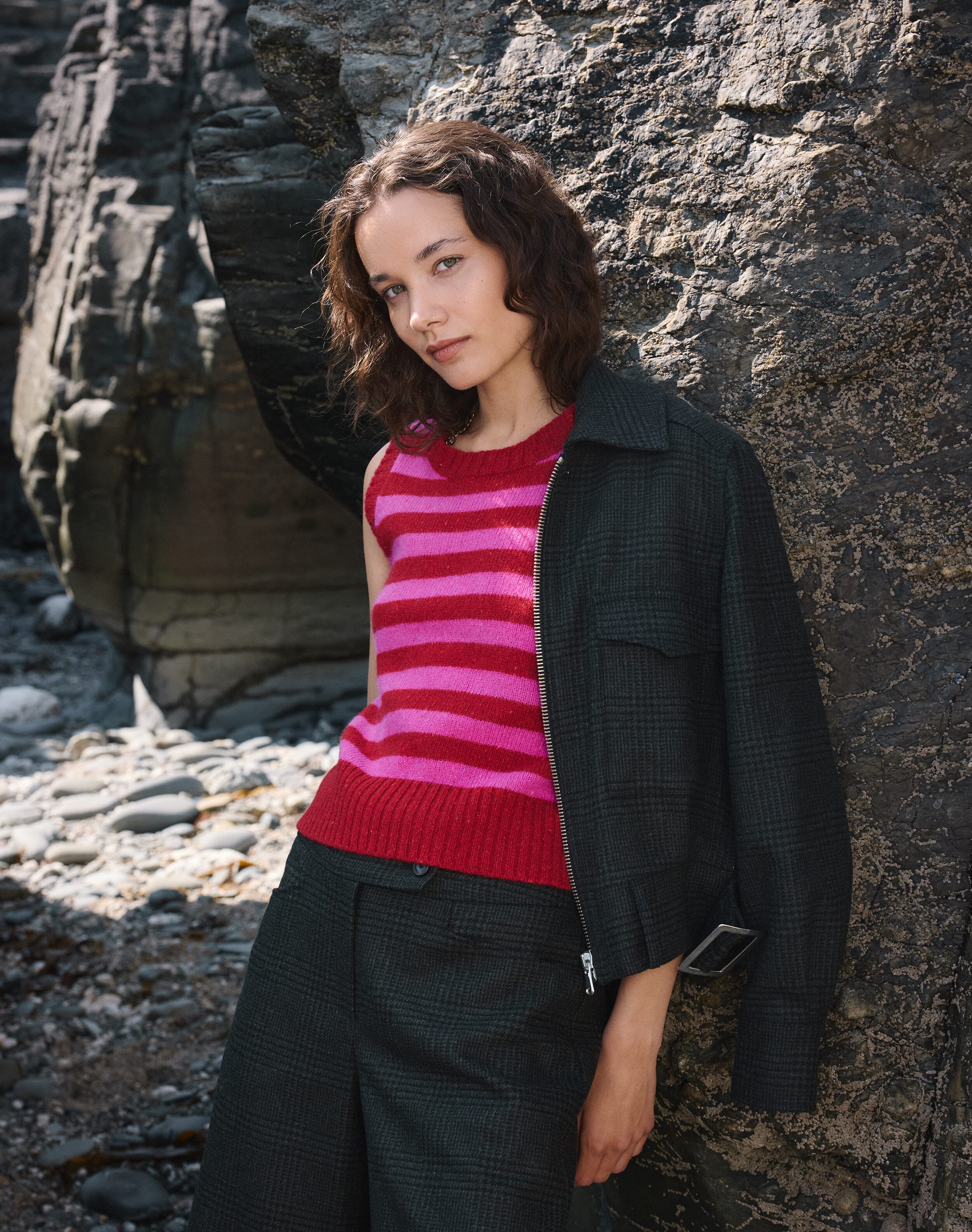 The Check Wool Bomber Jacket
