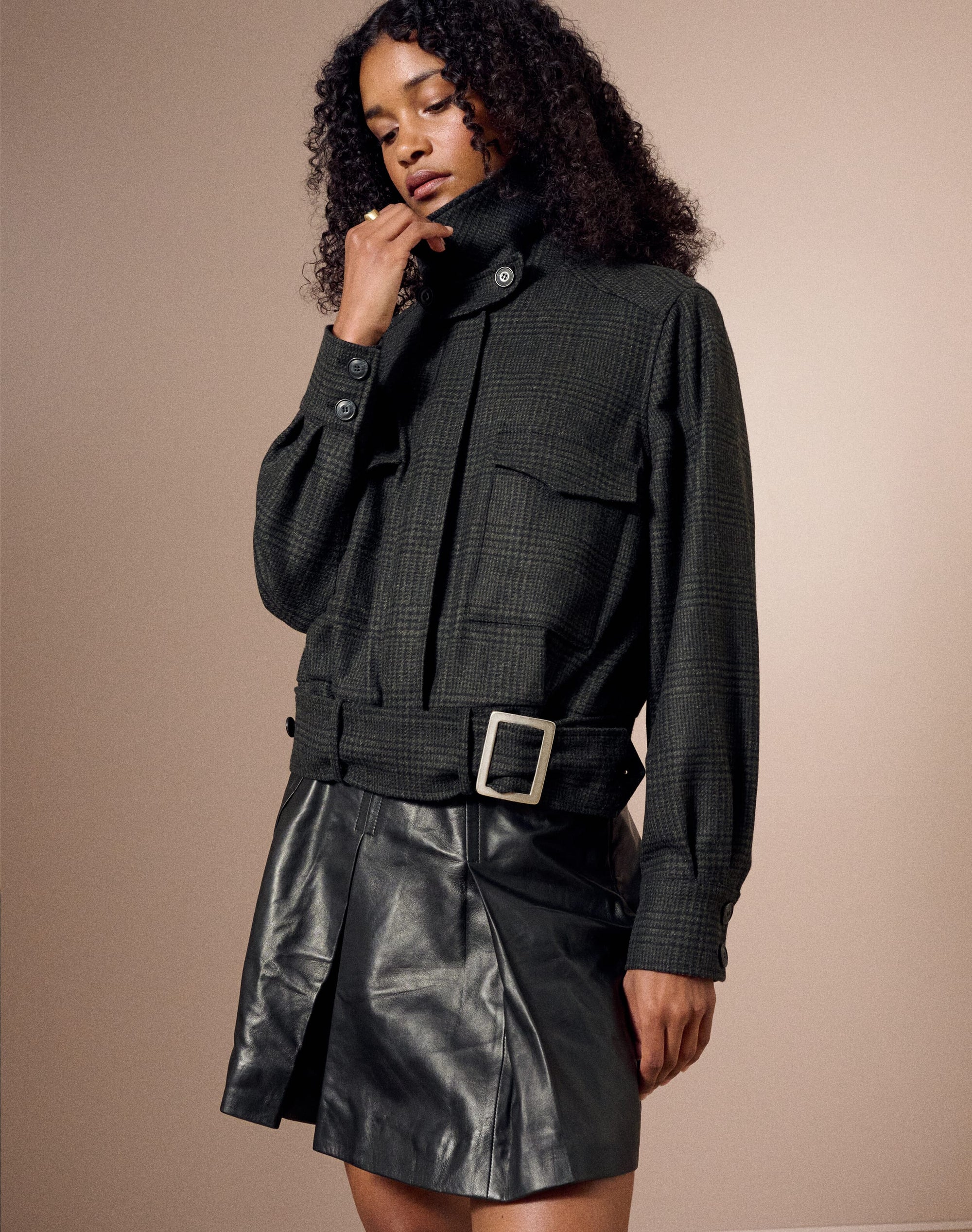 The Check Wool Bomber Jacket