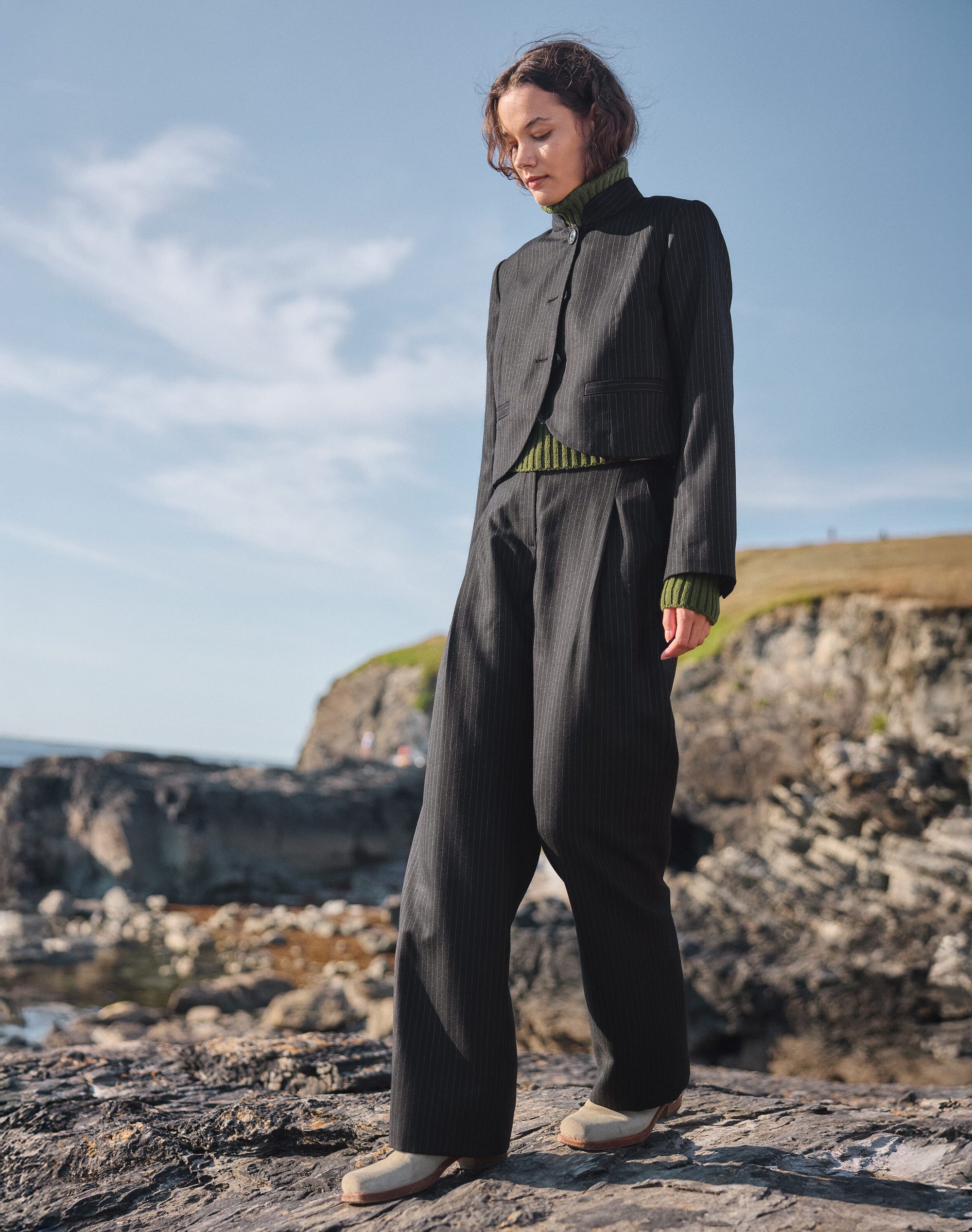The Wool Pinstripe Jacket
