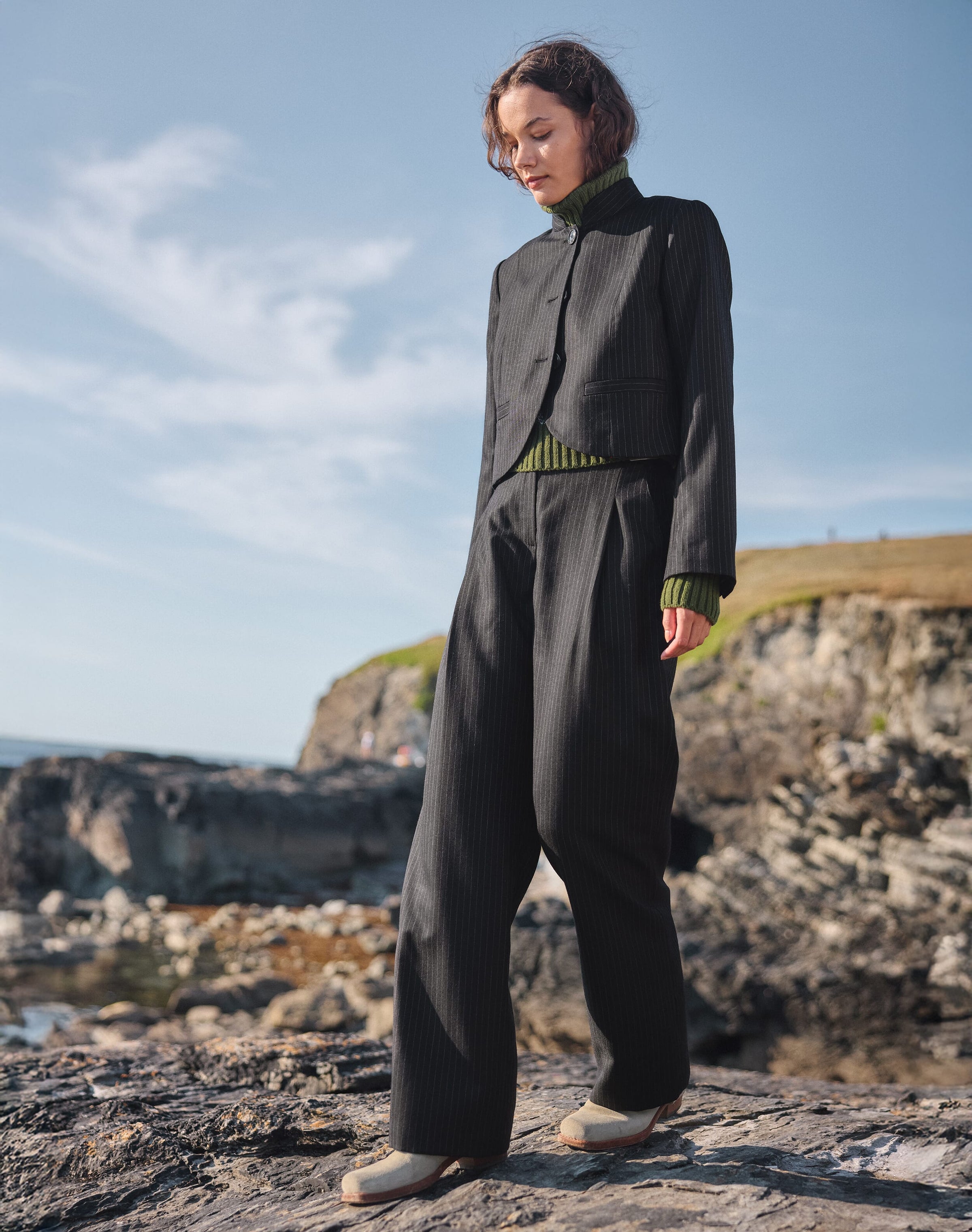 The Wool Pinstripe Jacket