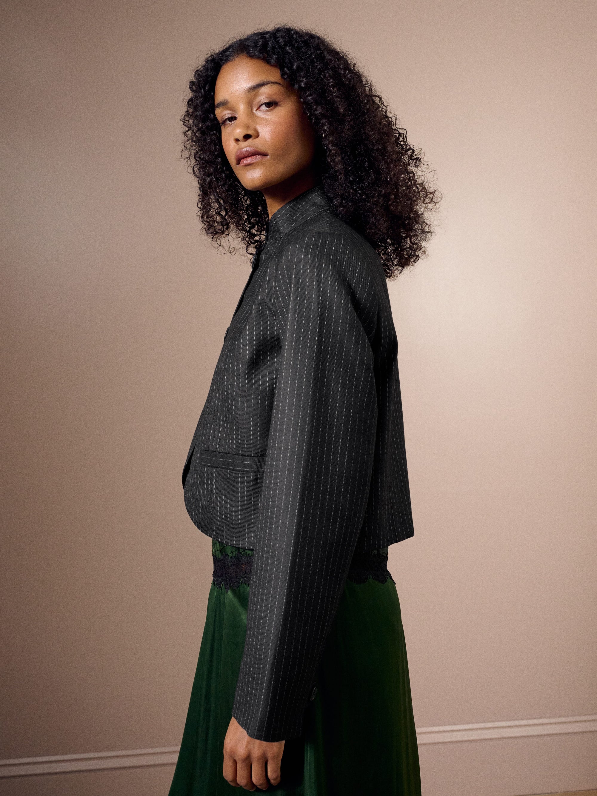 The Wool Pinstripe Jacket