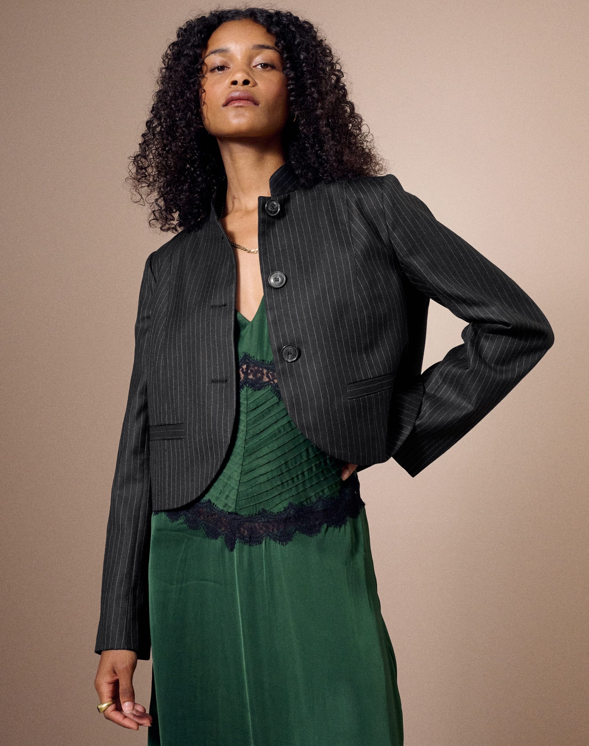 The Wool Pinstripe Jacket