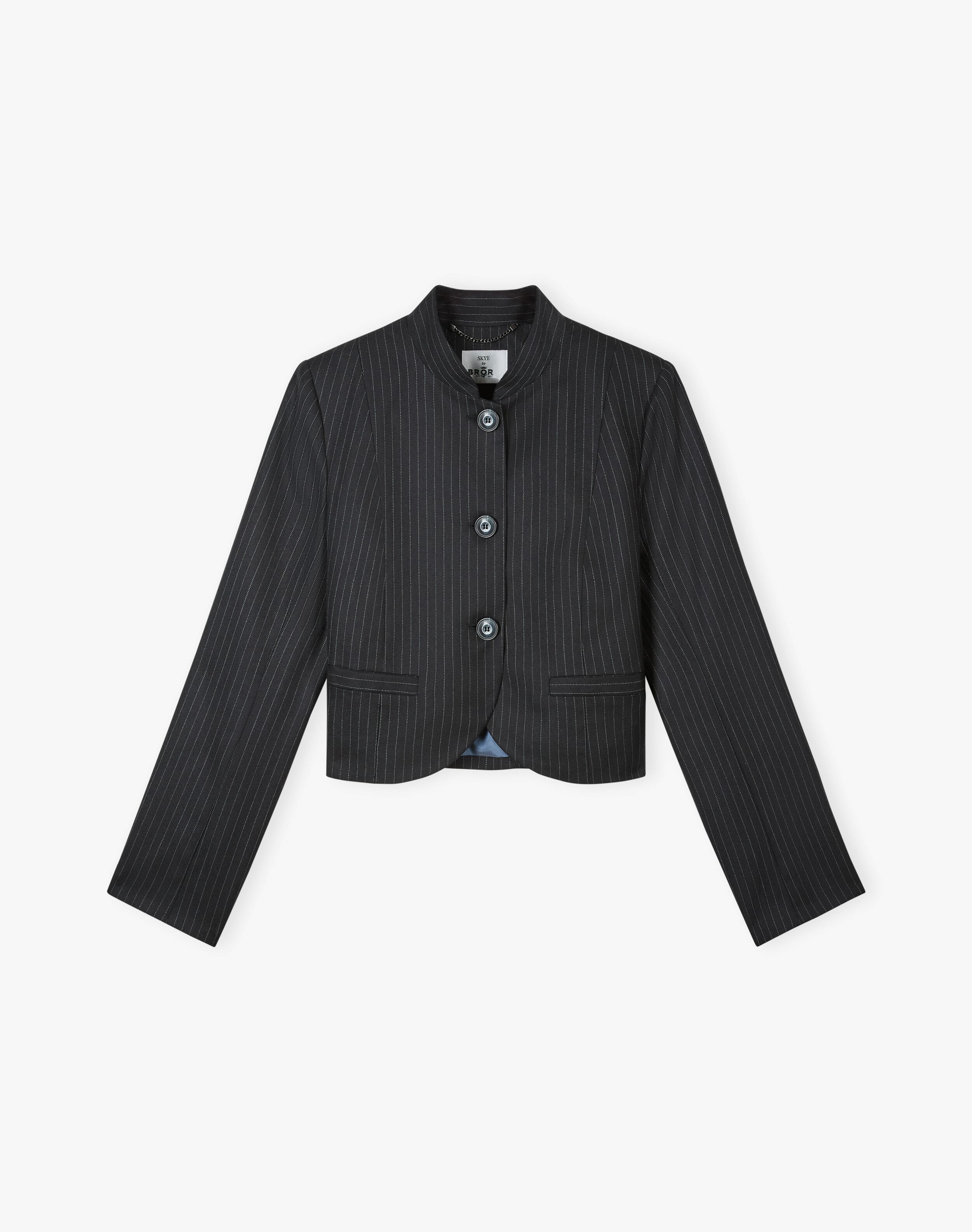 The Wool Pinstripe Jacket