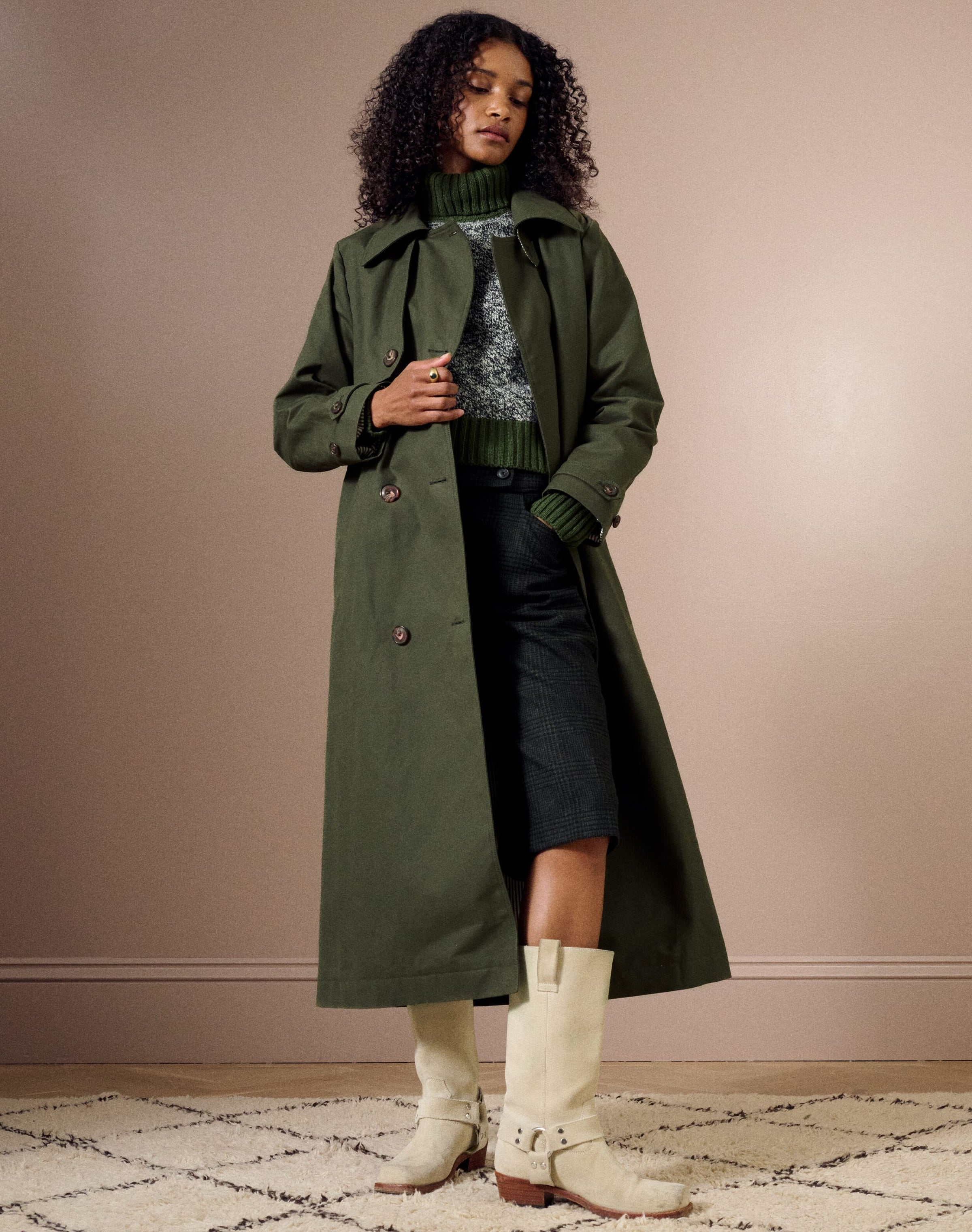 The Waxed Cotton Military Trench
