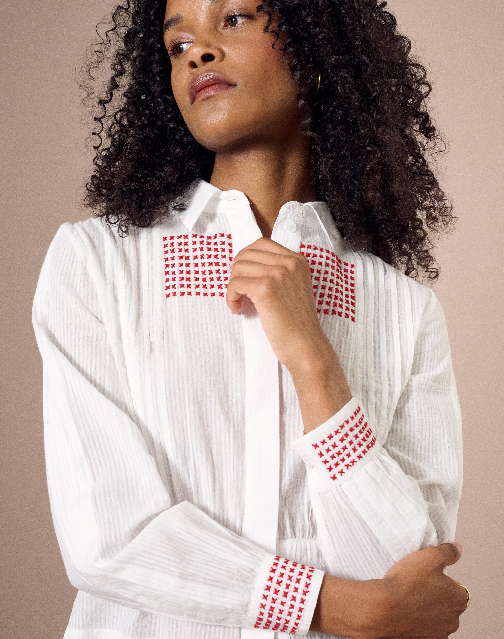 The Organic Cotton Embroidered Shirt