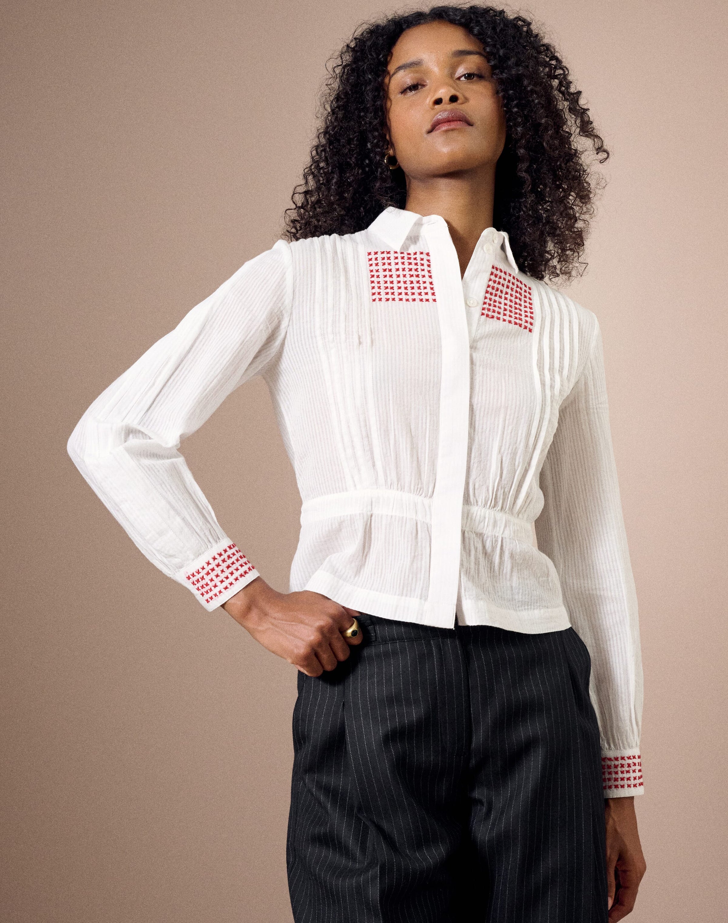 The Organic Cotton Embroidered Shirt