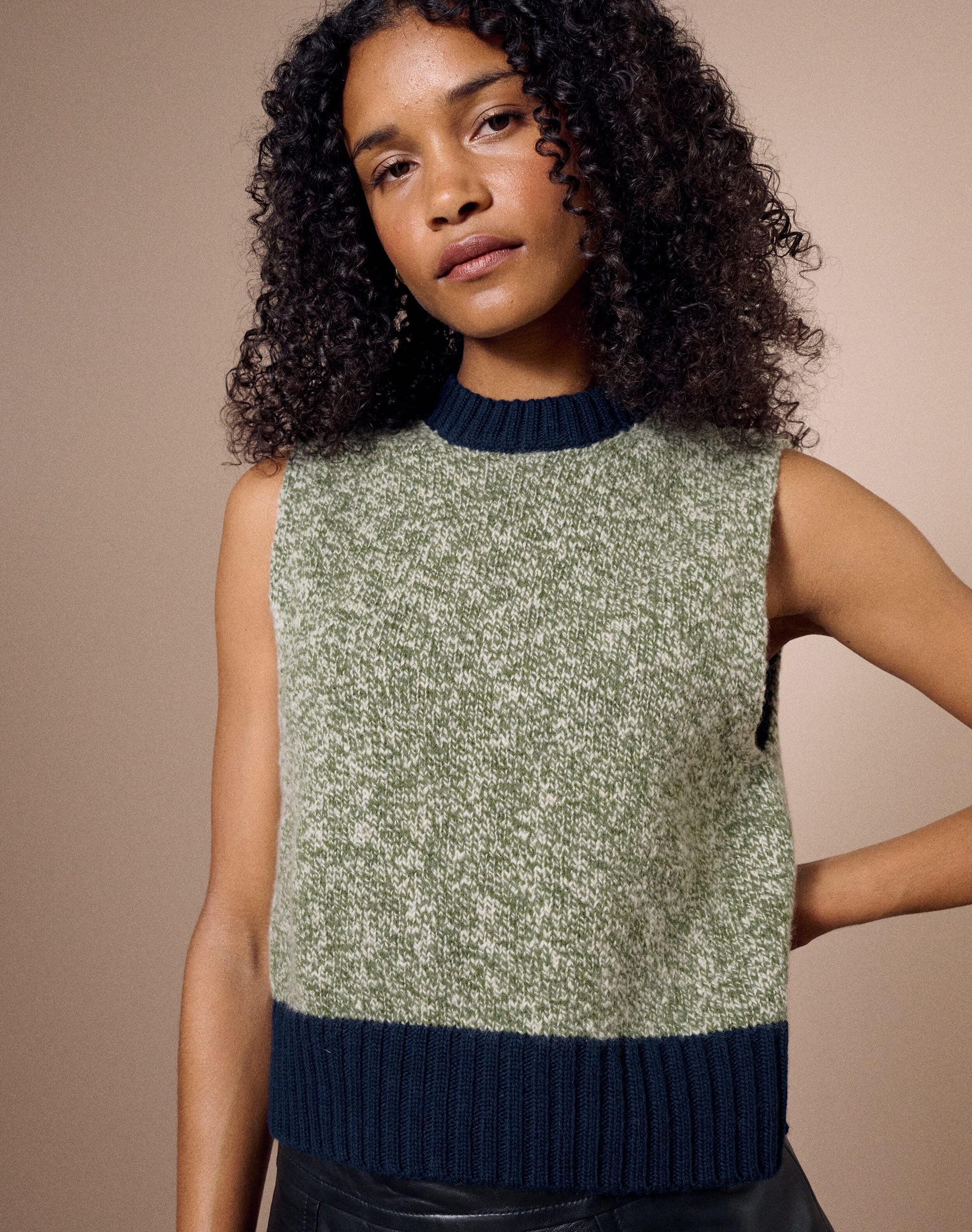 The Colour Block Marl Tank