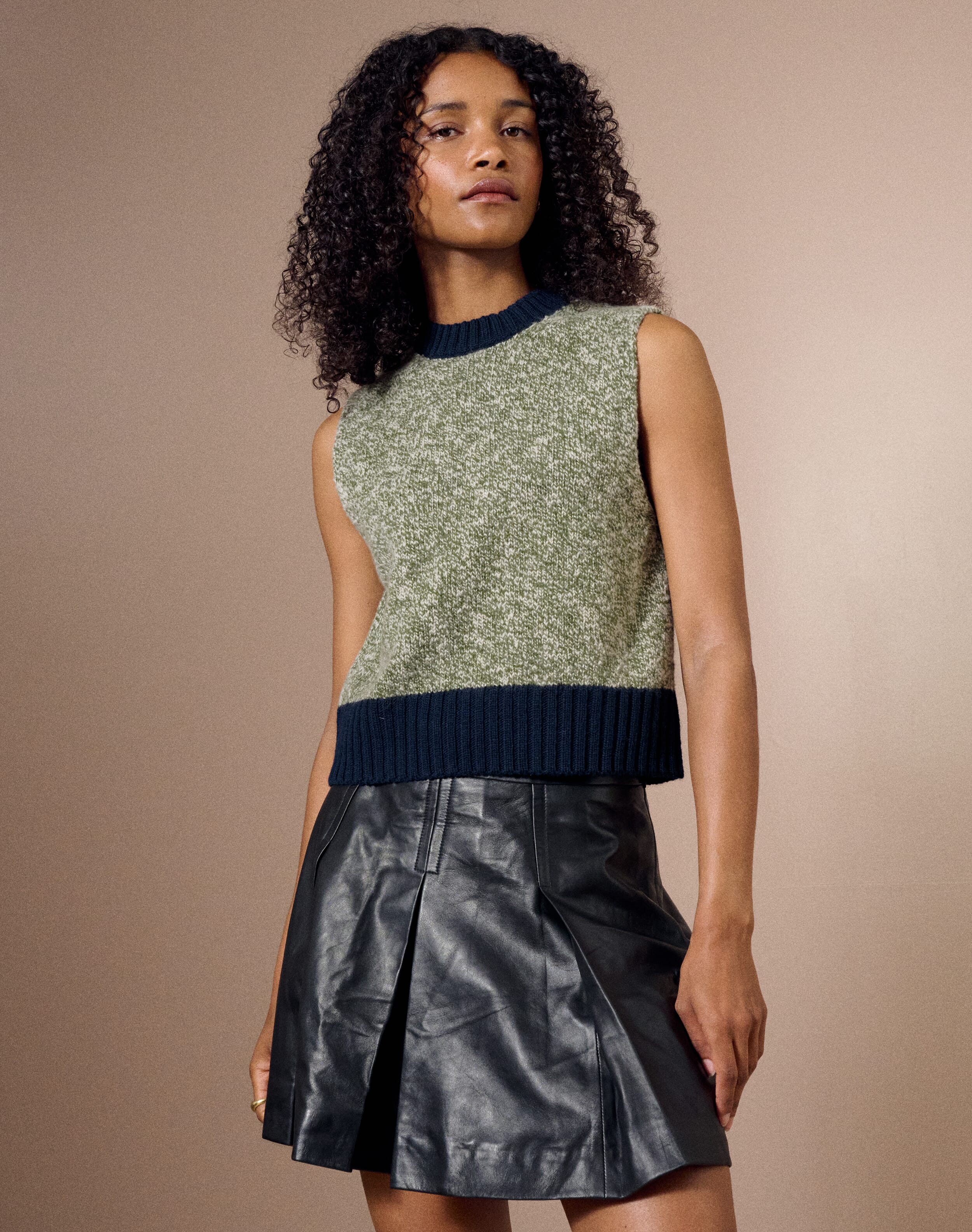 The Colour Block Marl Tank