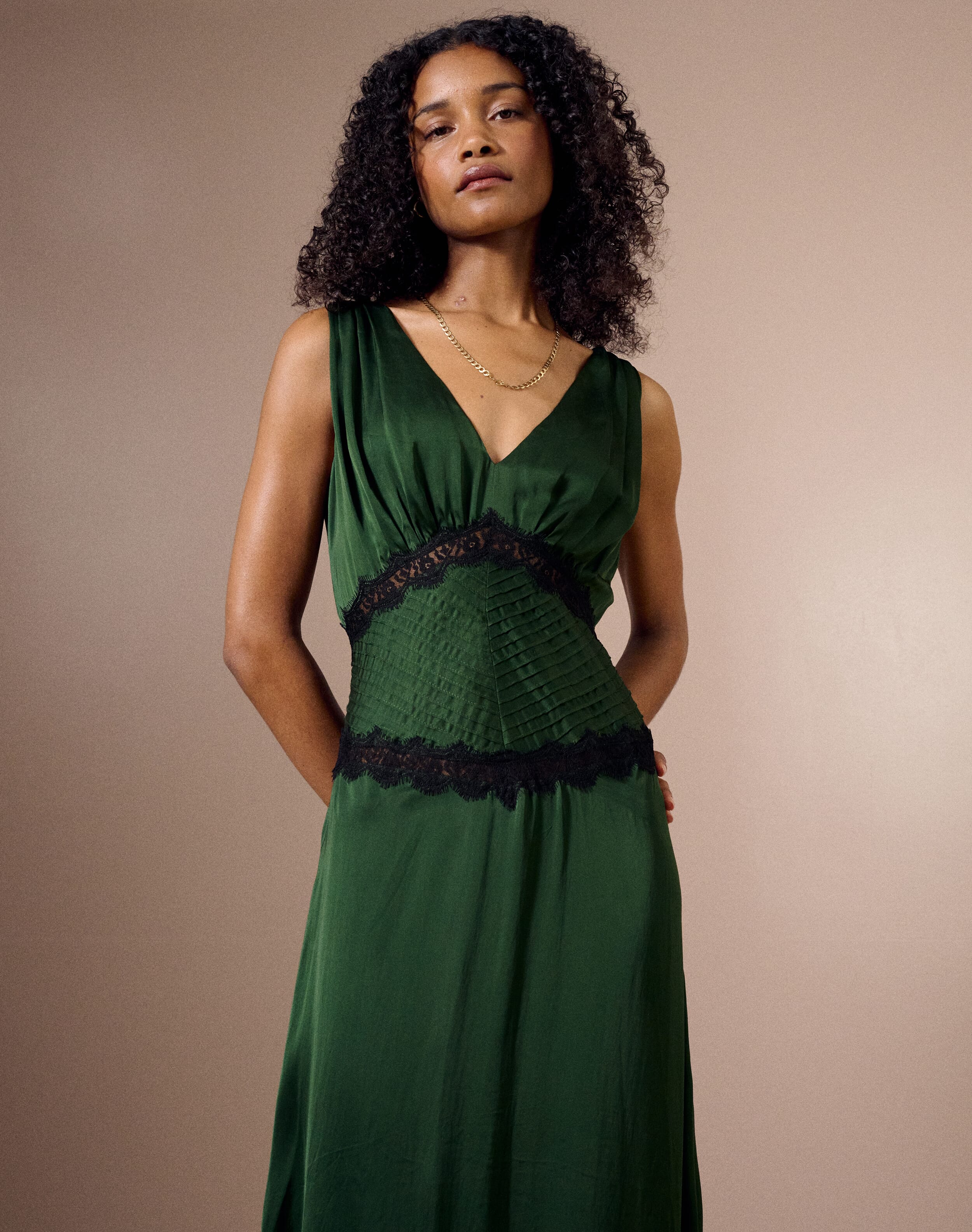 The Satin Lace Dress