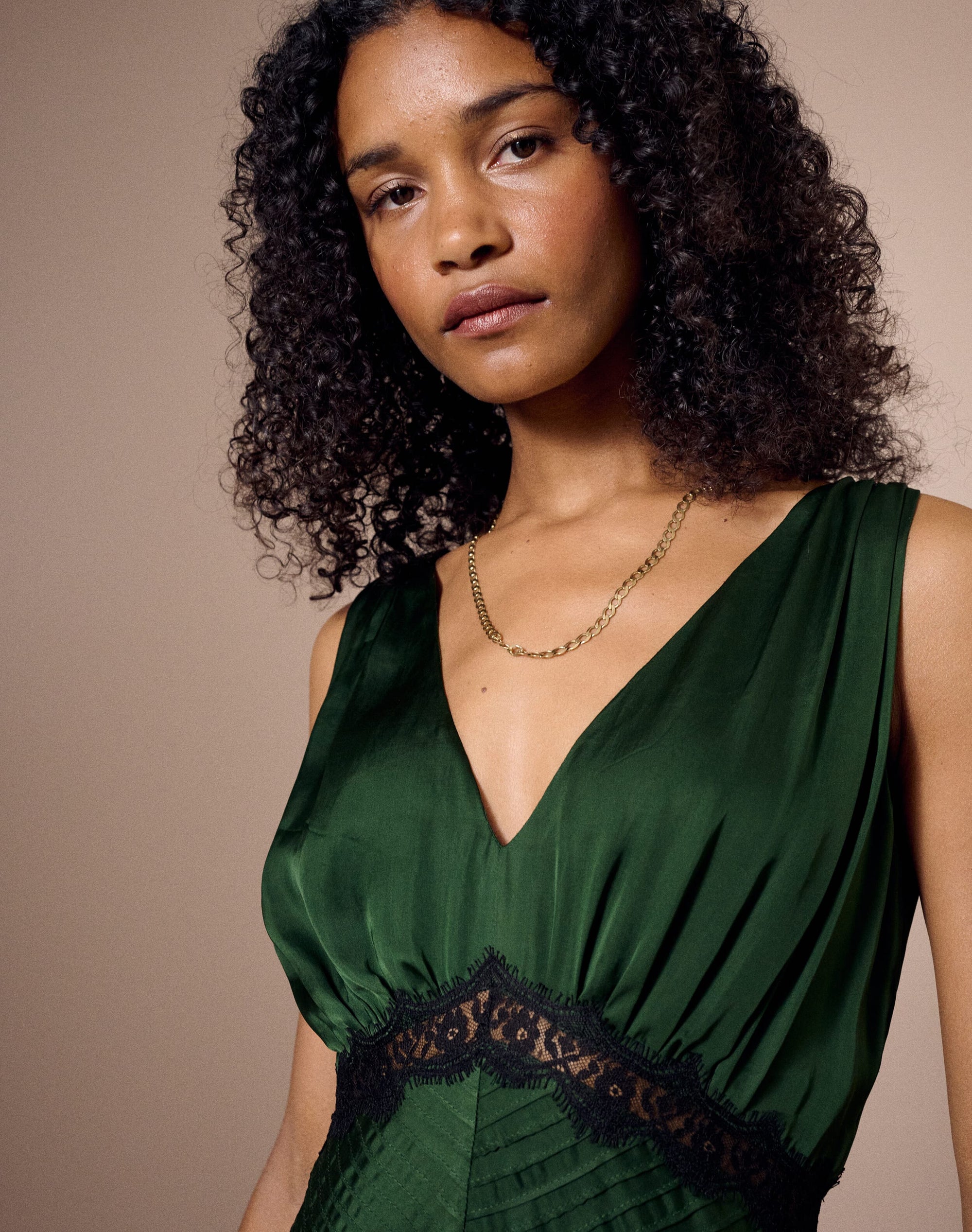The Satin Lace Dress