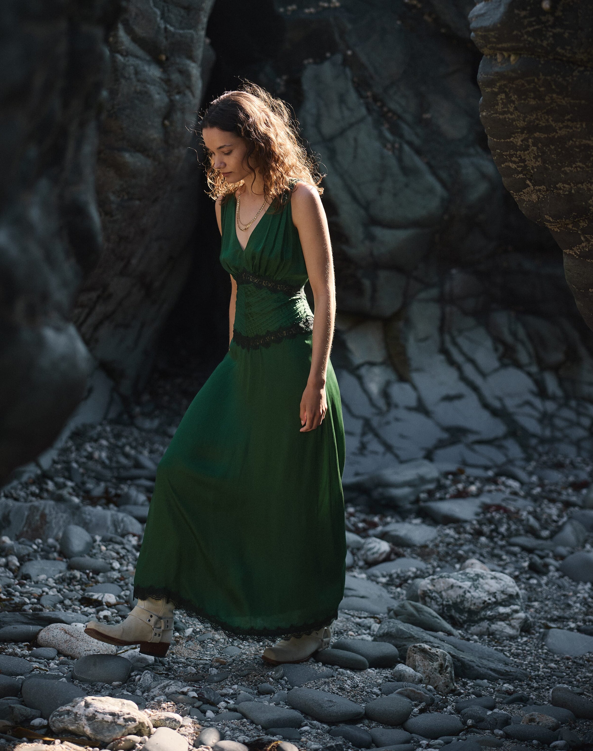 The Satin Lace Dress