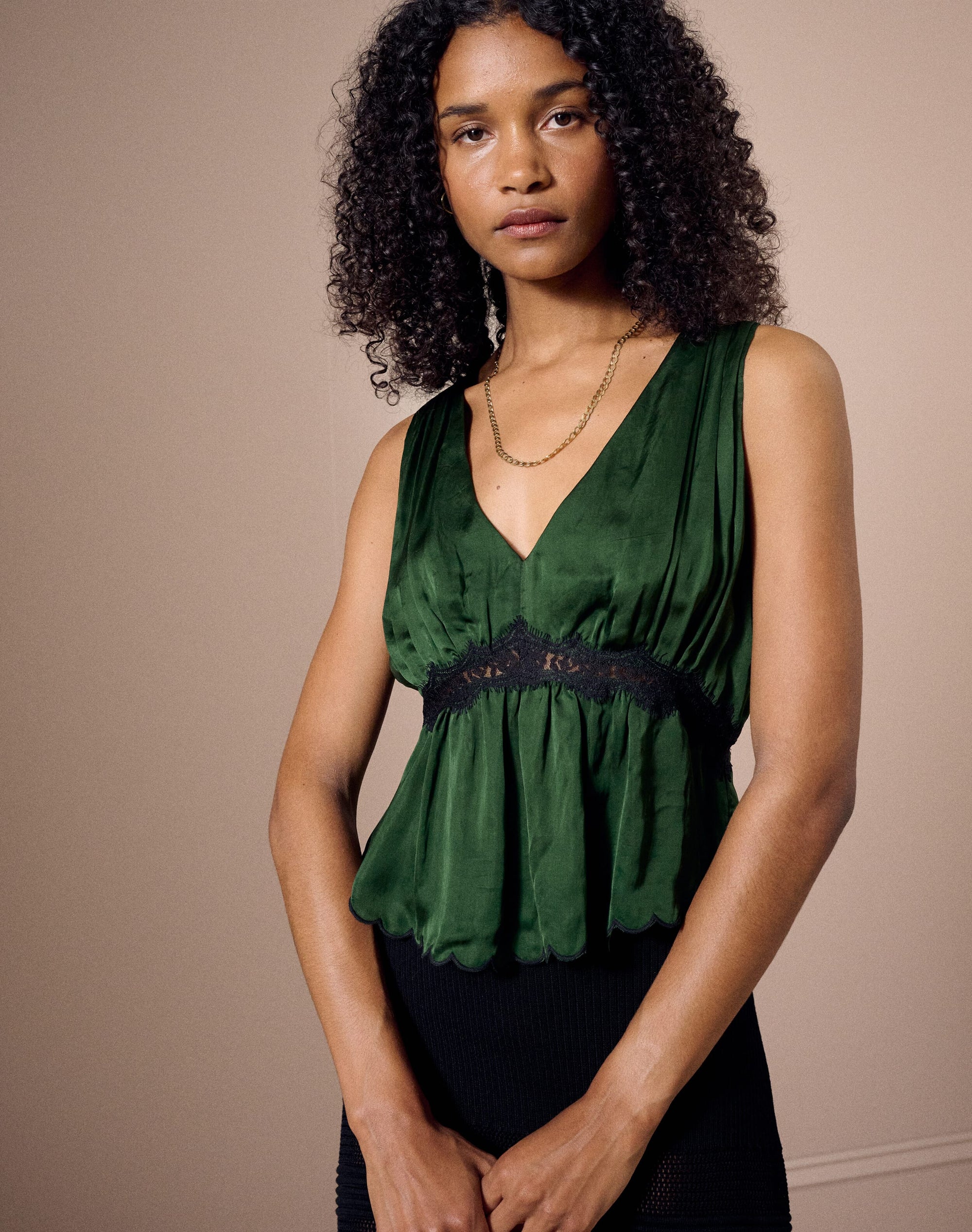 The Satin Lace Cami