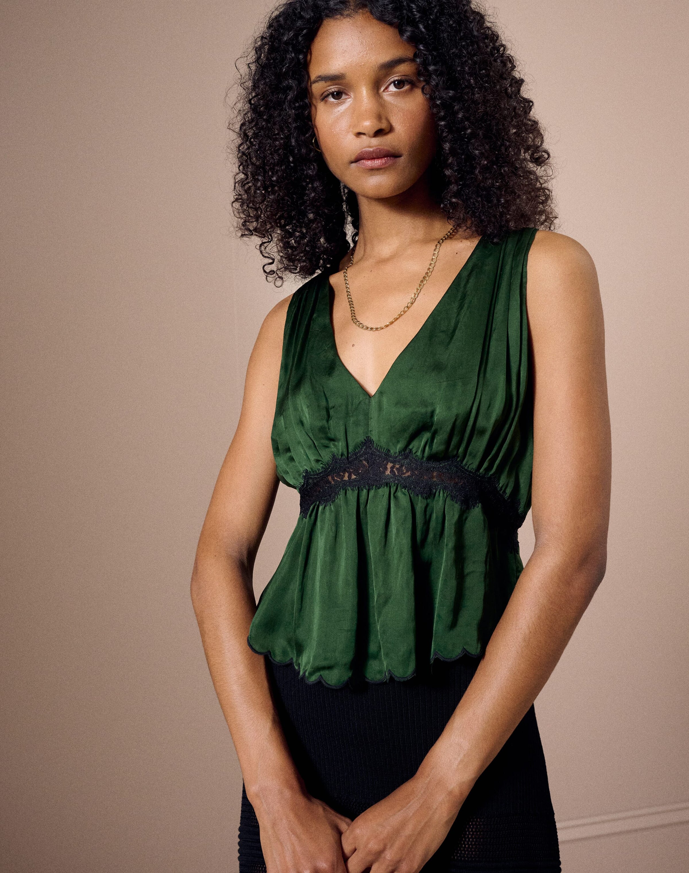 The Satin Lace Cami