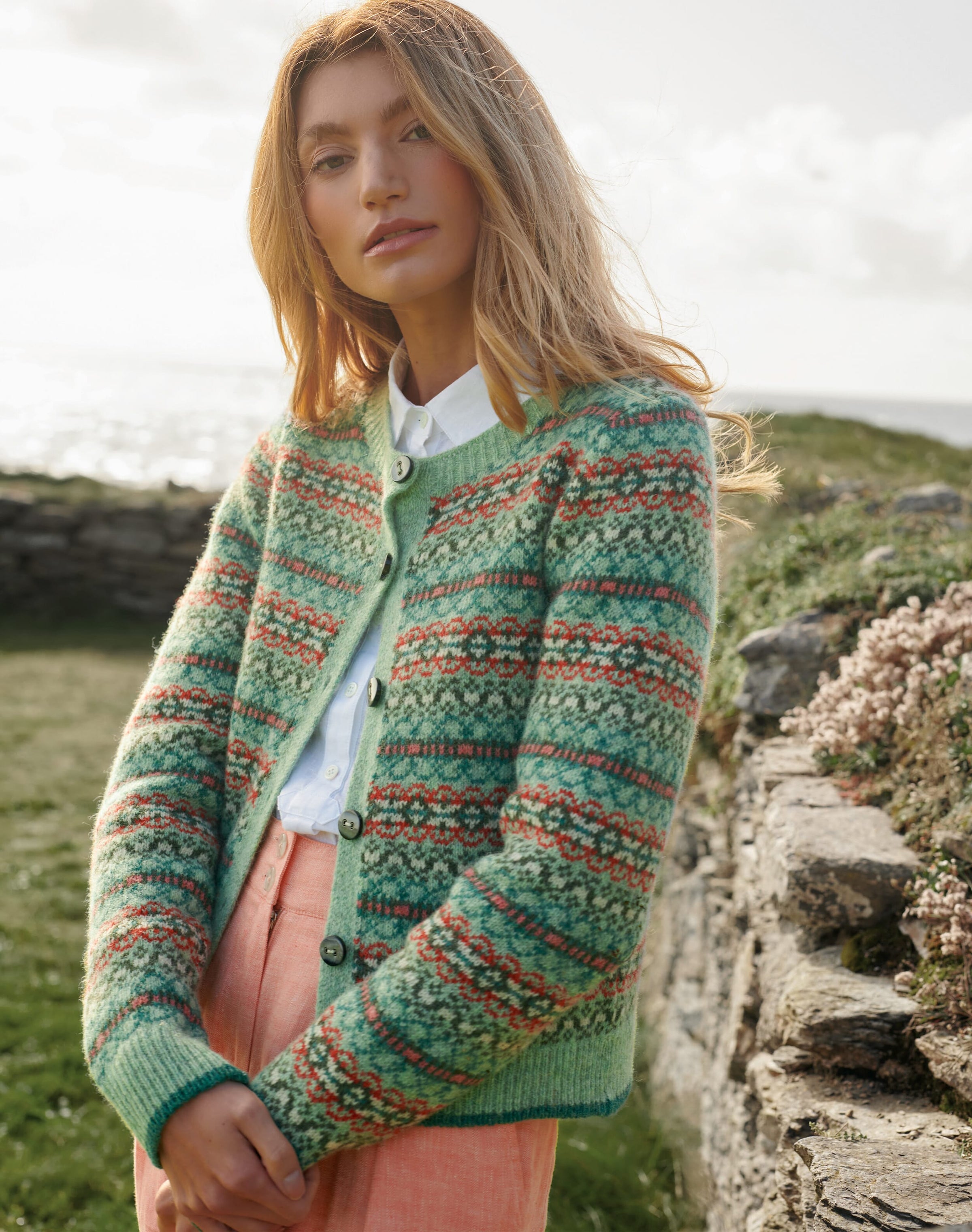 Wool Fair Isle Cardigan