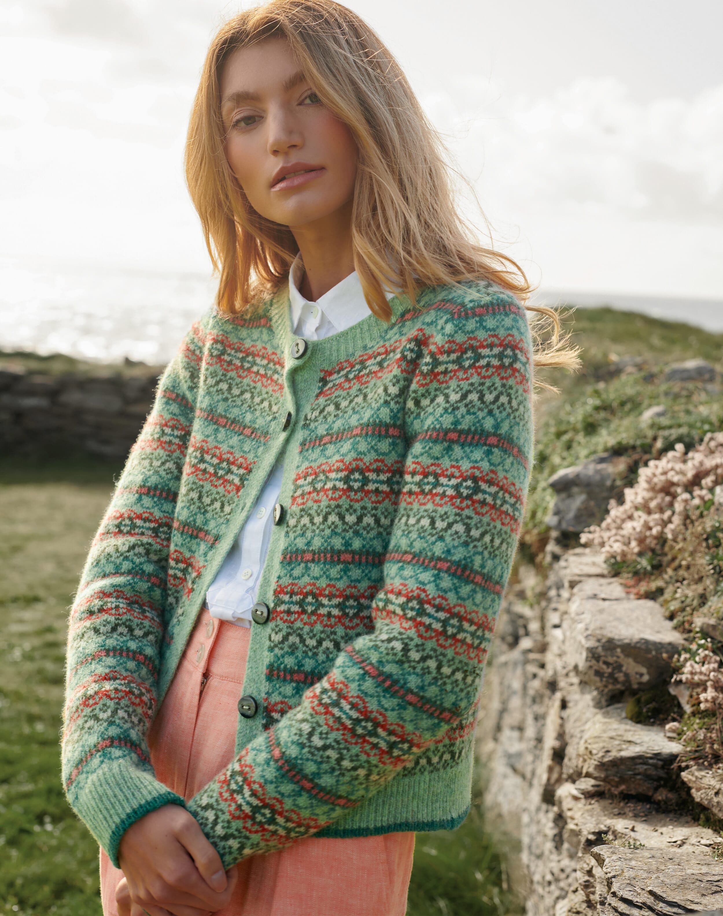 Wool Fair Isle Cardigan