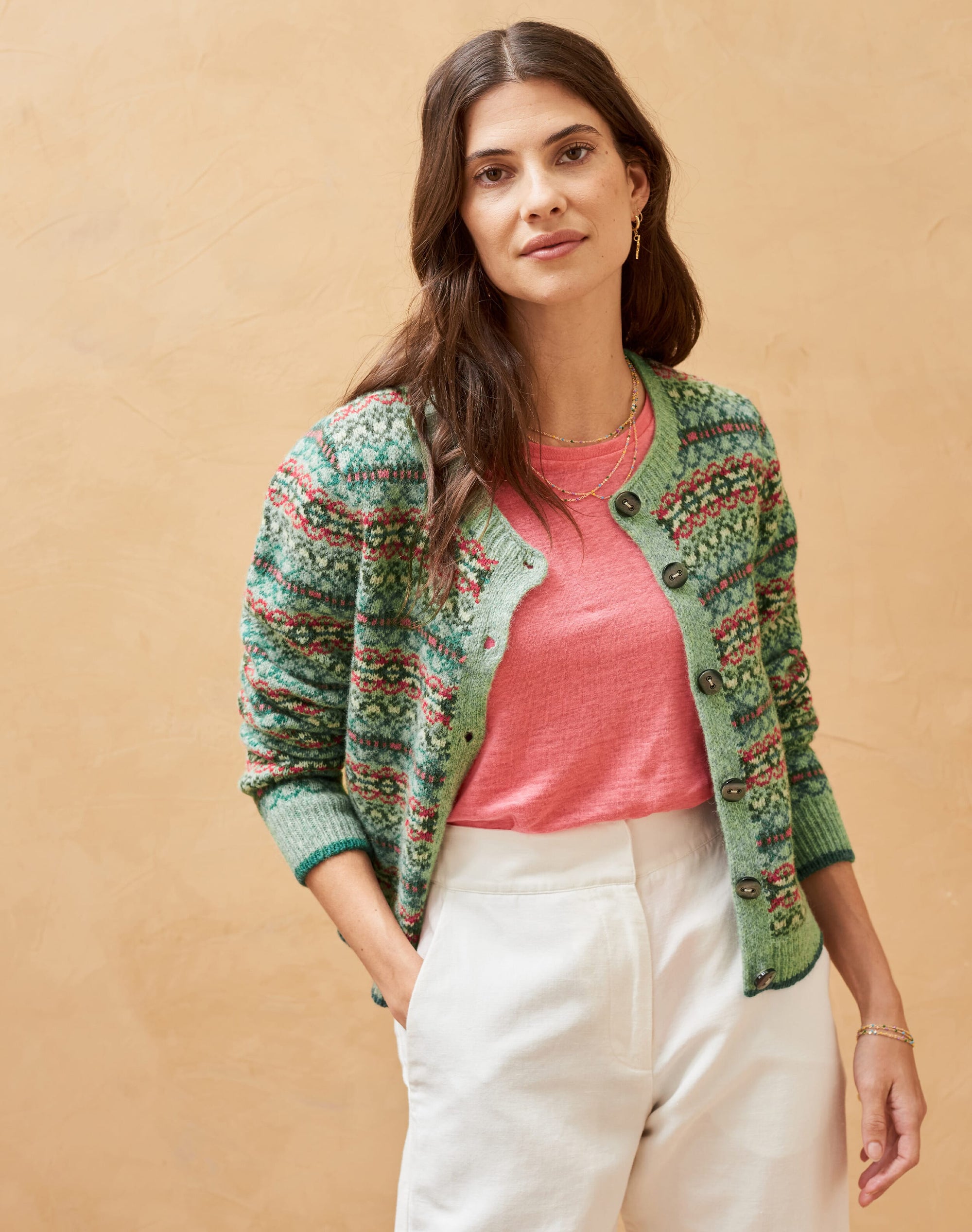 Wool Fair Isle Cardigan