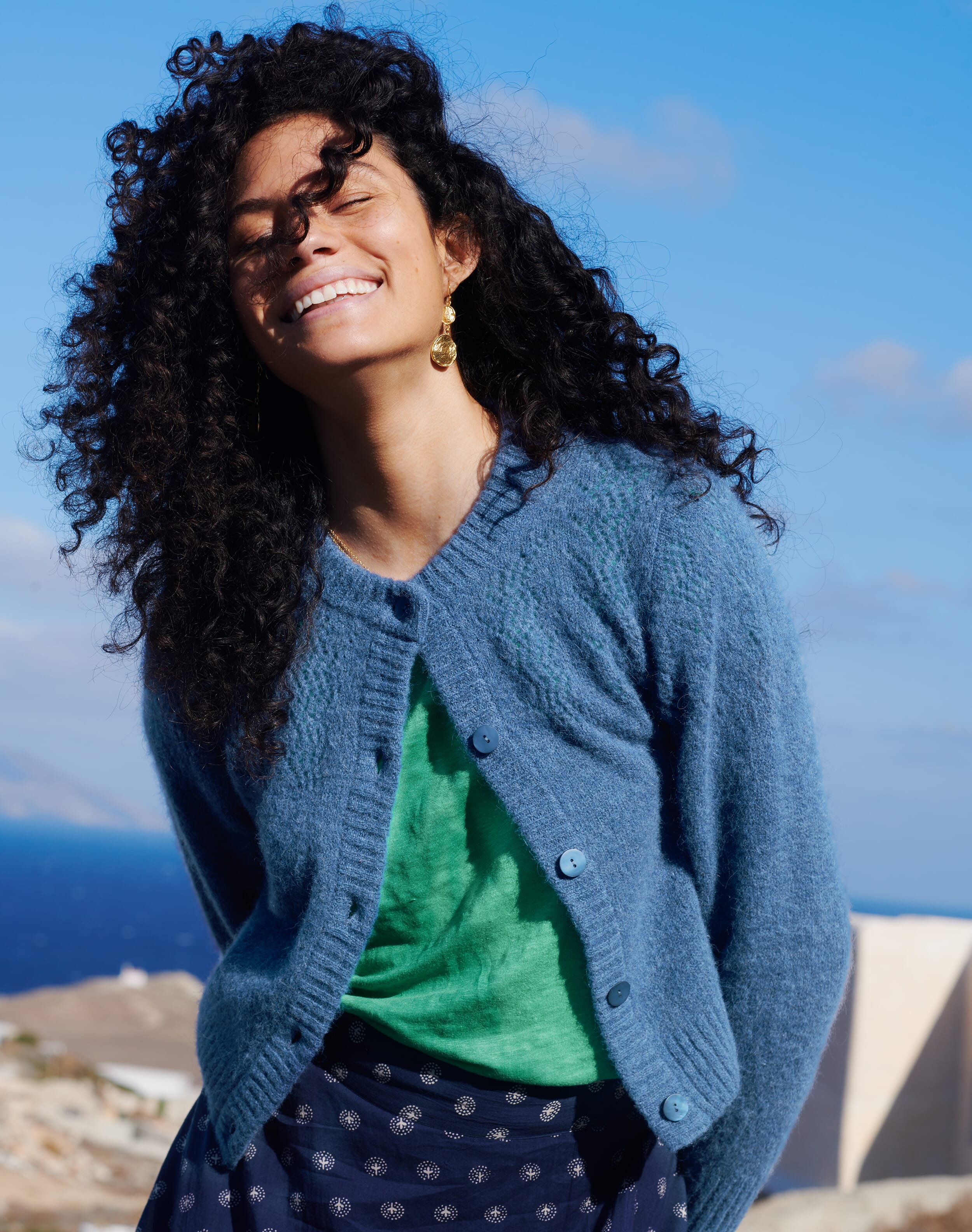 Alpaca Textured Cardigan