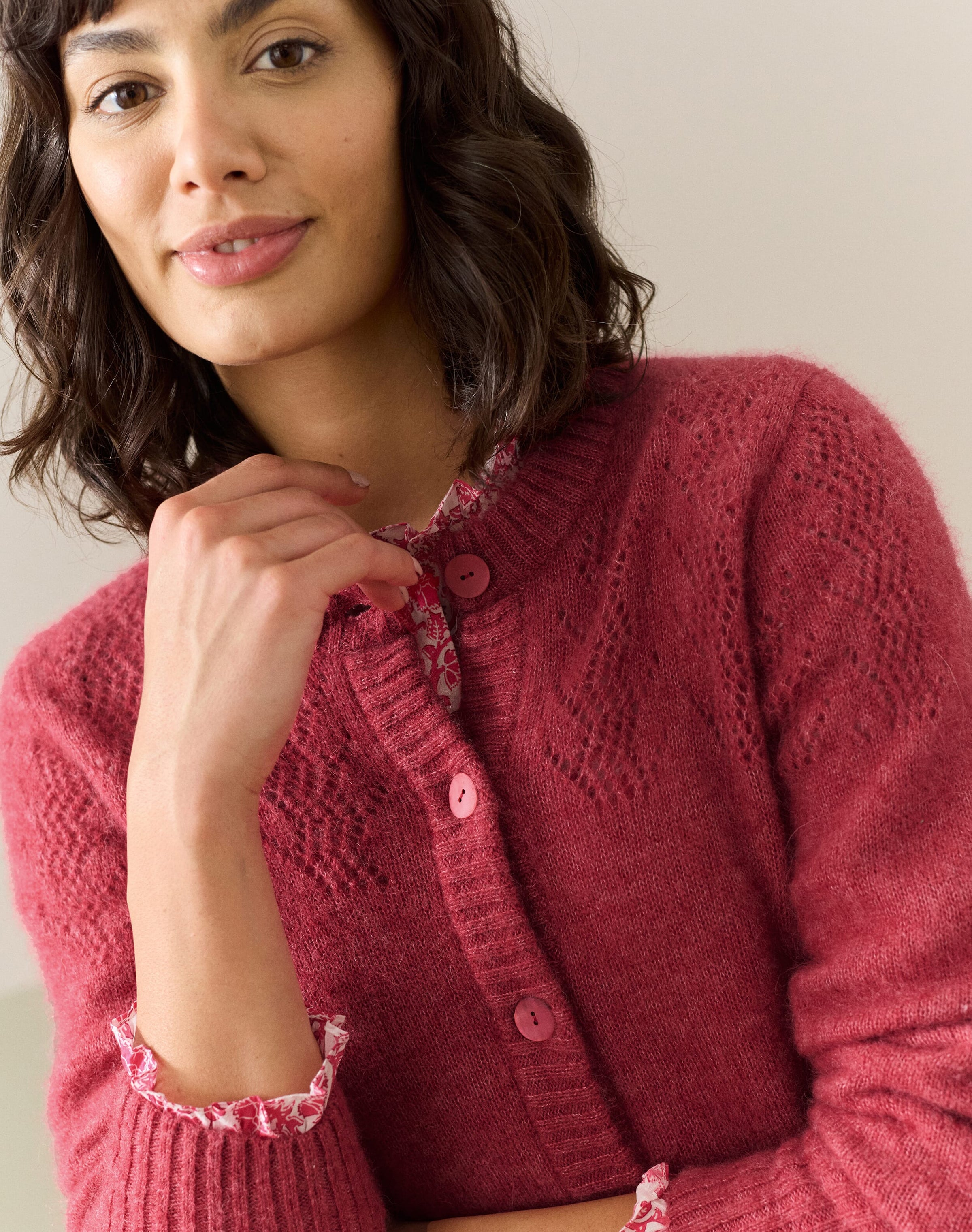 Alpaca Textured Cardigan