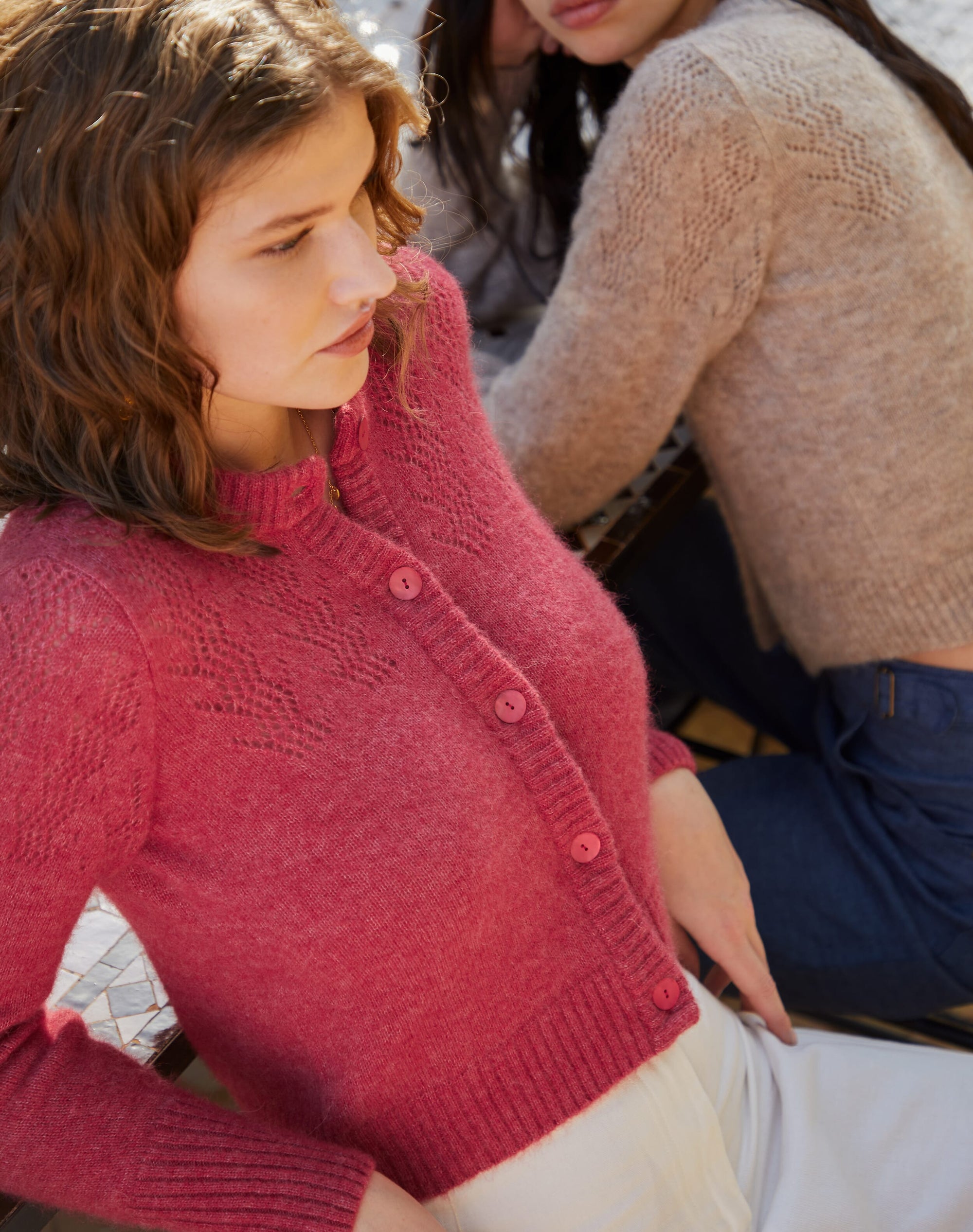 Alpaca Textured Cardigan