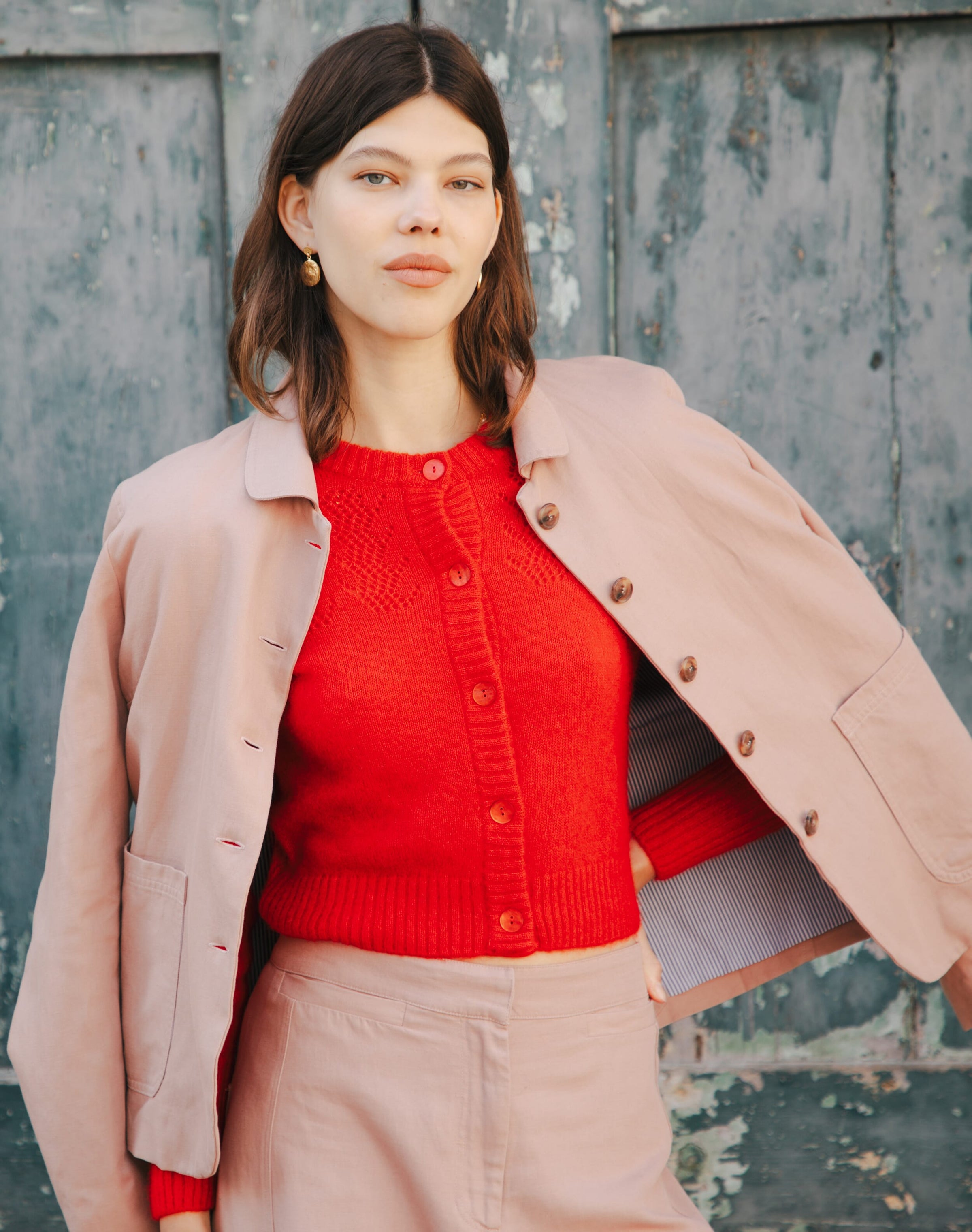 Alpaca Textured Cardigan