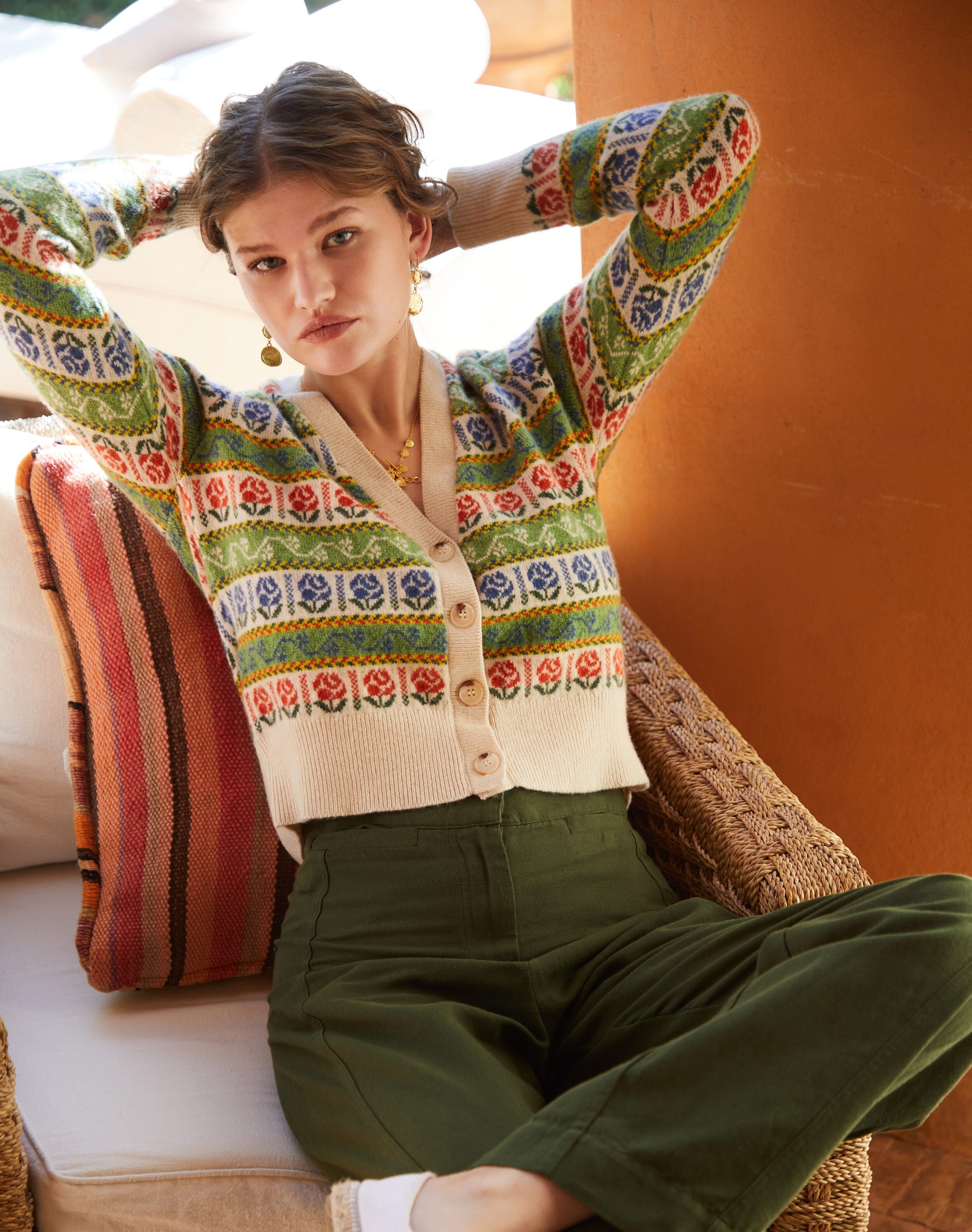 Supersoft Lambswool Fair Isle Cardigan