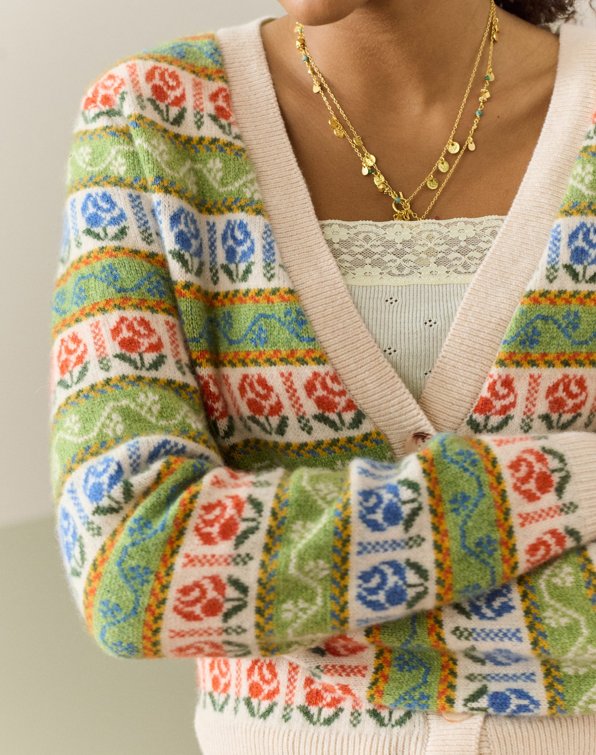 Supersoft Lambswool Fair Isle Cardigan