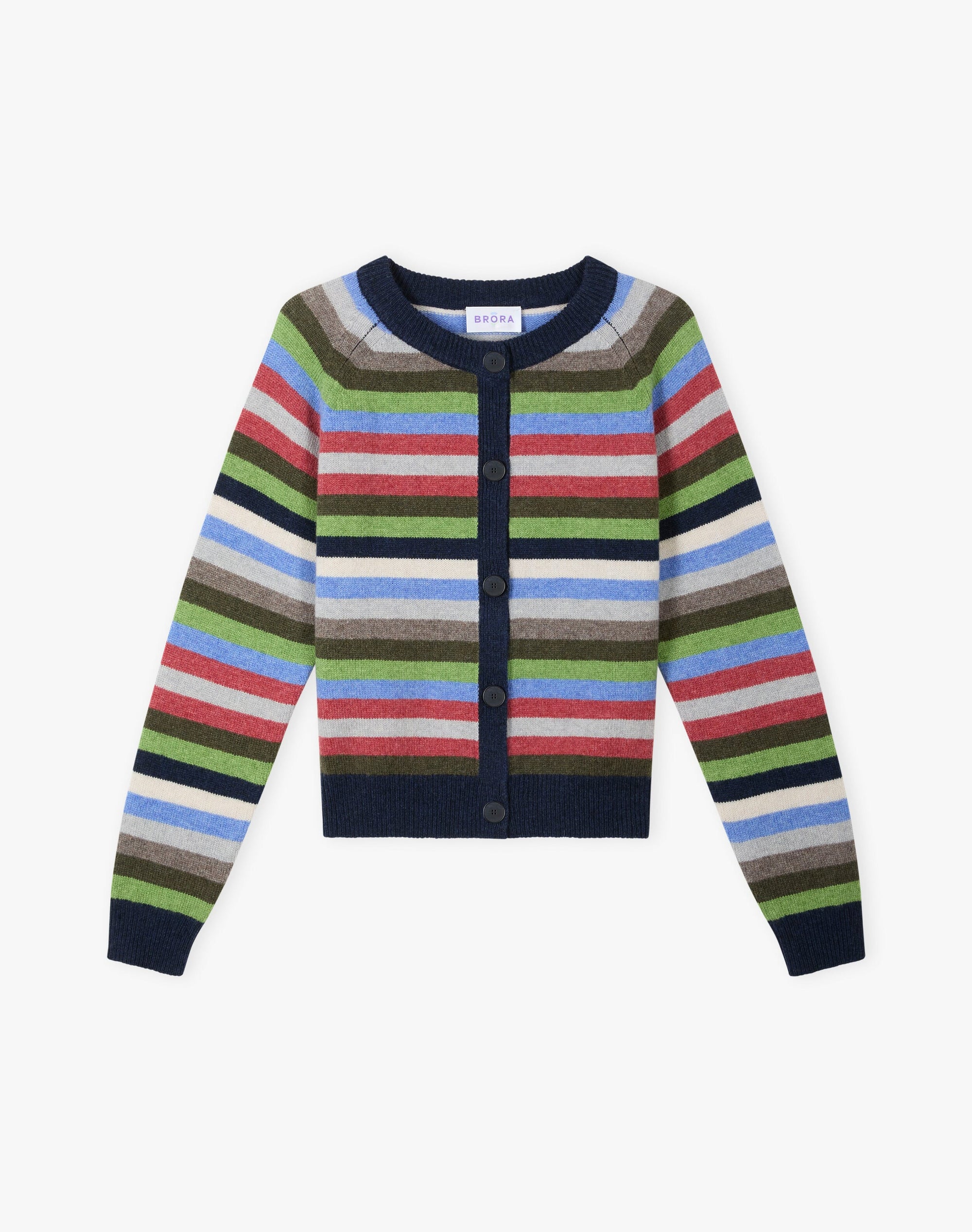 Supersoft Lambswool Stripe Cardigan