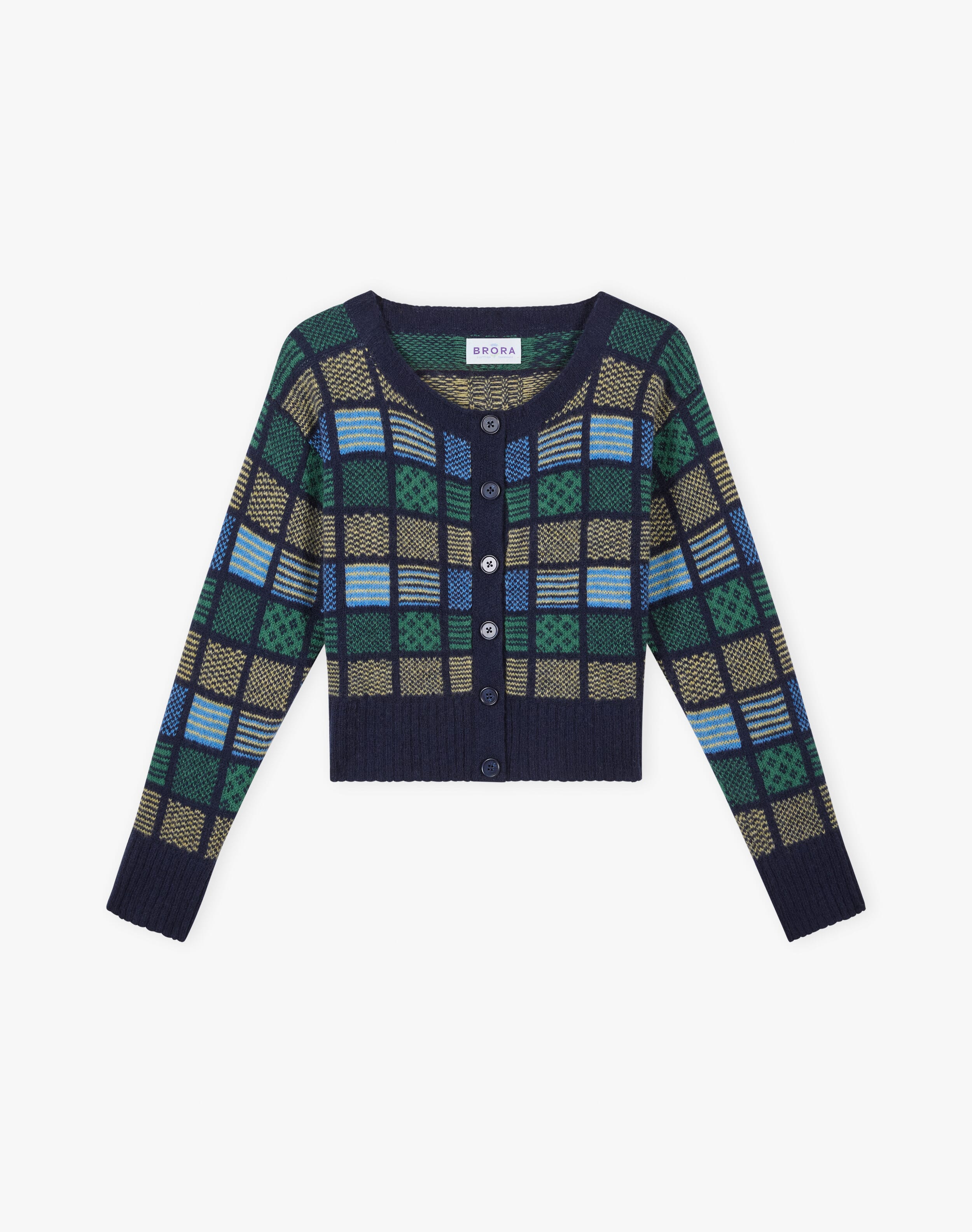 Merino Lambswool Folk Cardigan