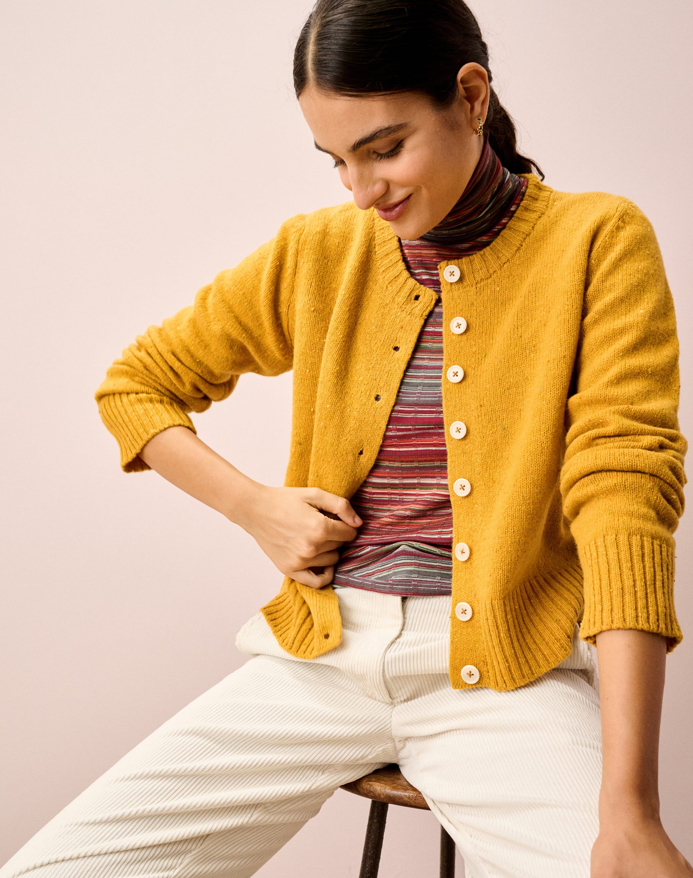 Wool Donegal Cardigan