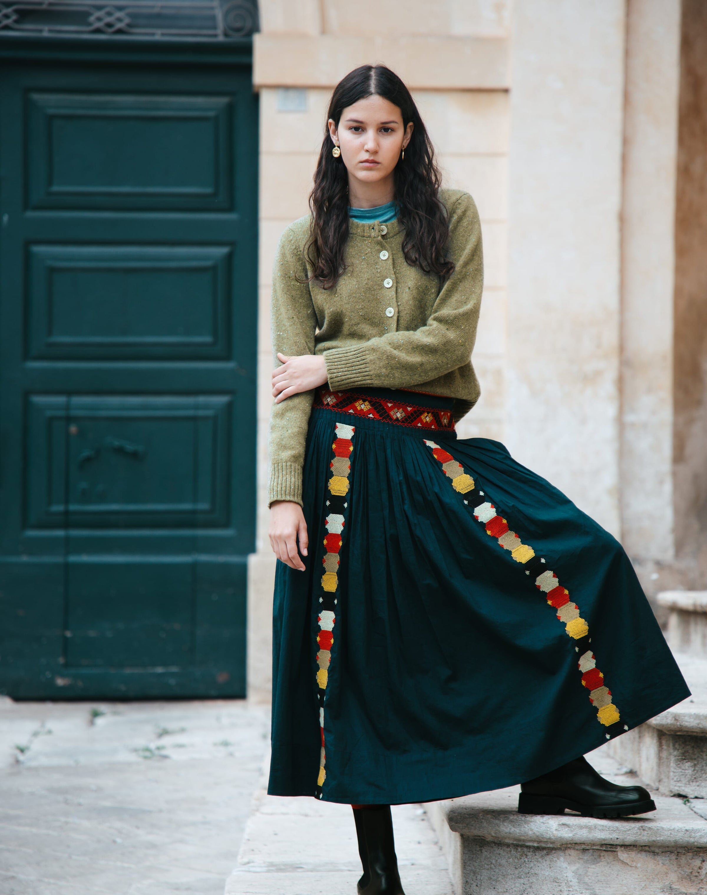 Wool Donegal Cardigan