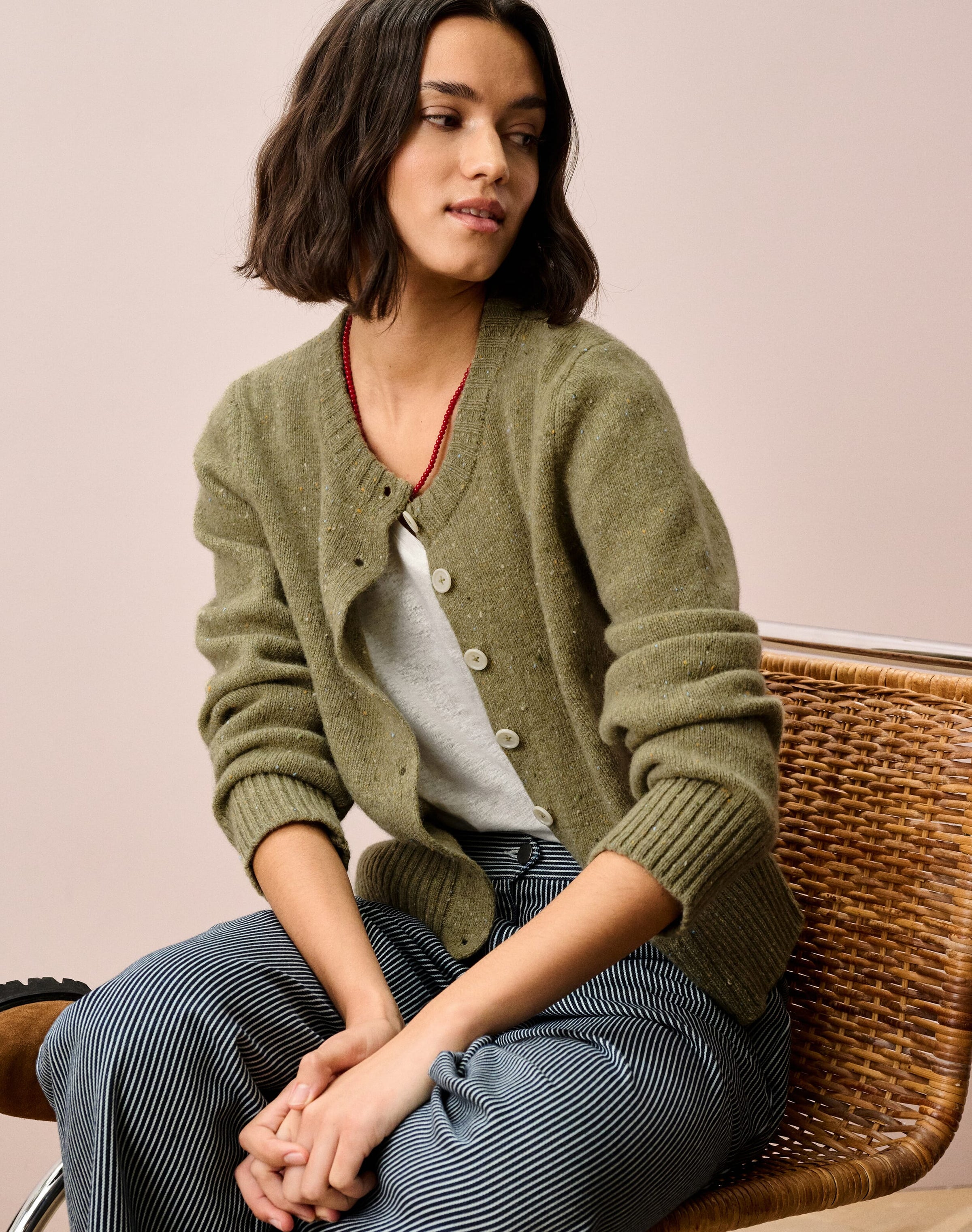 Wool Donegal Cardigan