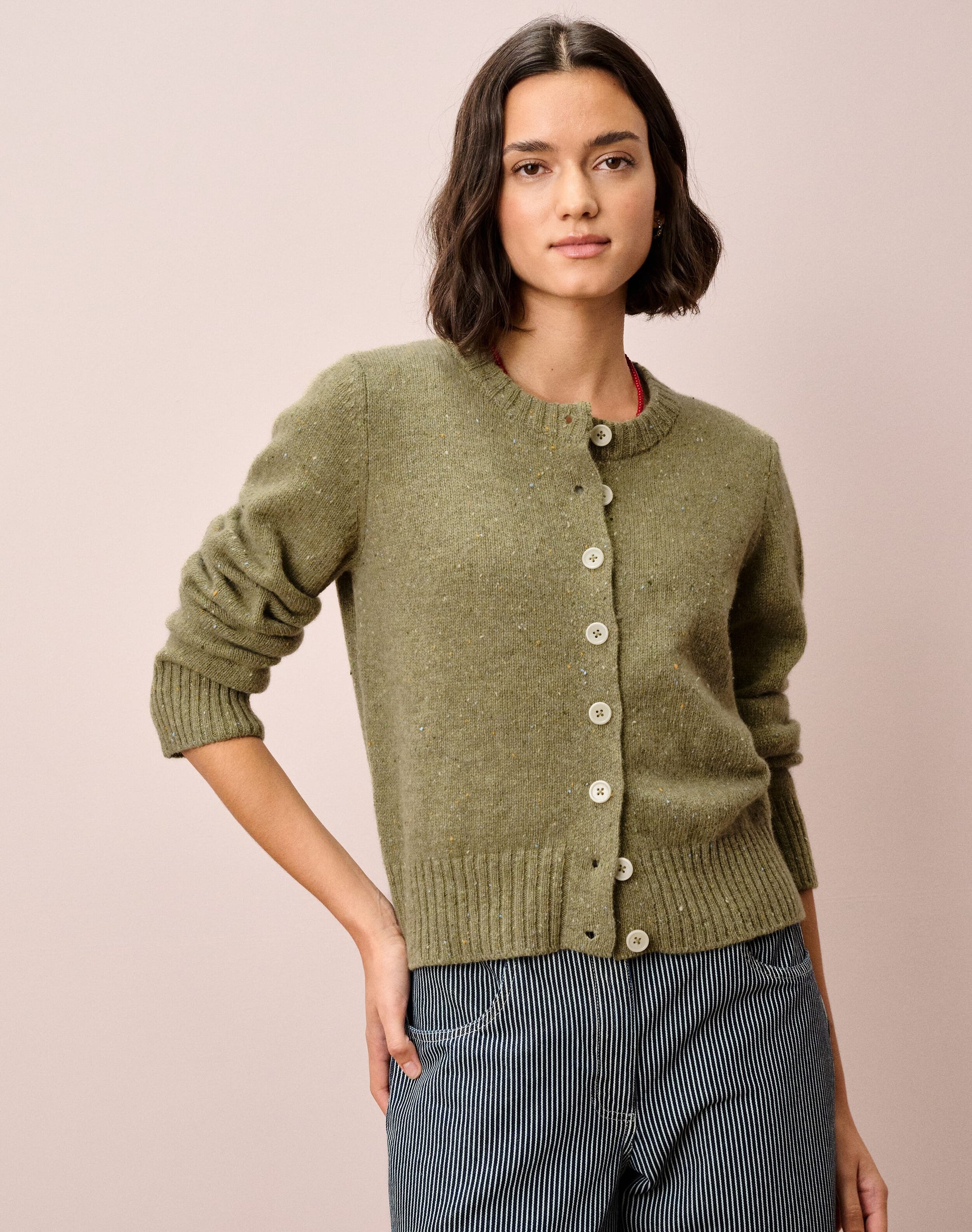 Wool Donegal Cardigan