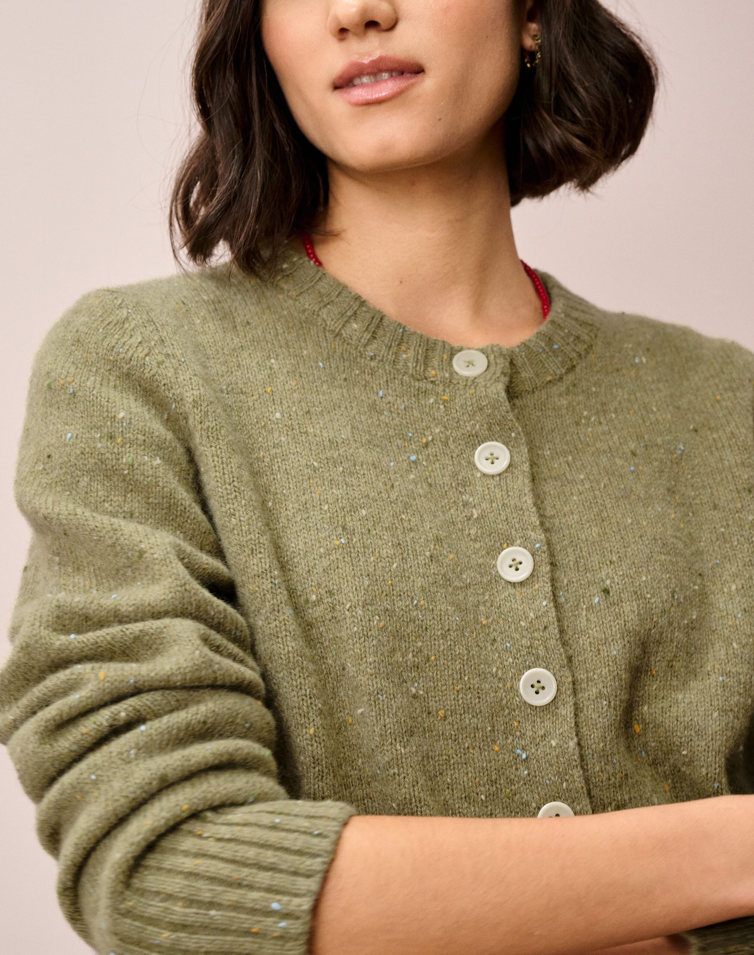 Wool Donegal Cardigan