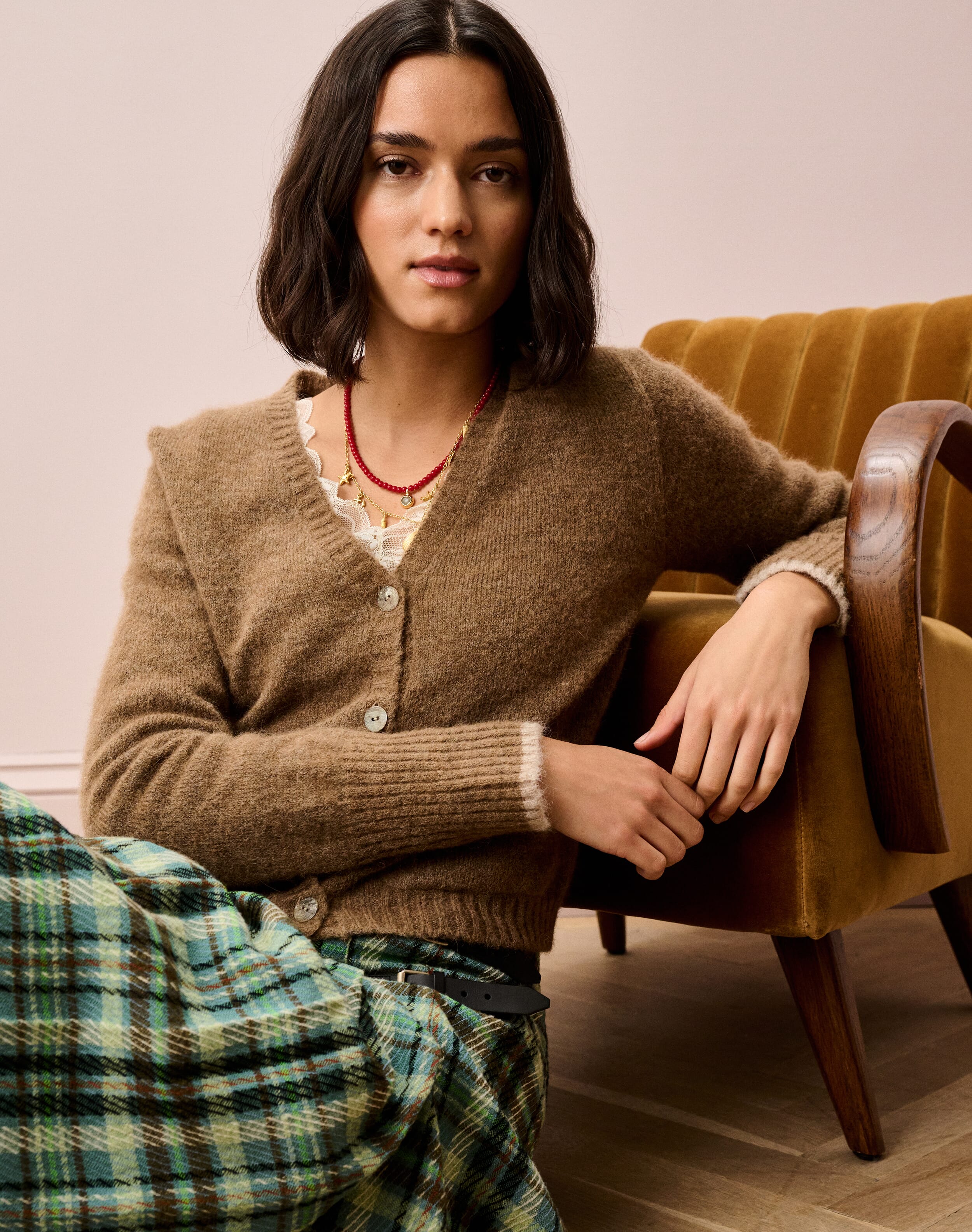 Alpaca V Neck Cardigan