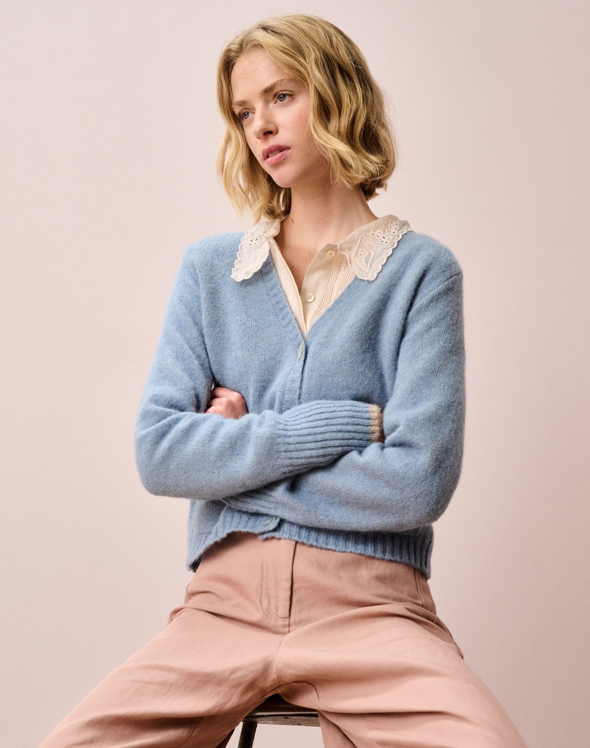 Alpaca V Neck Cardigan